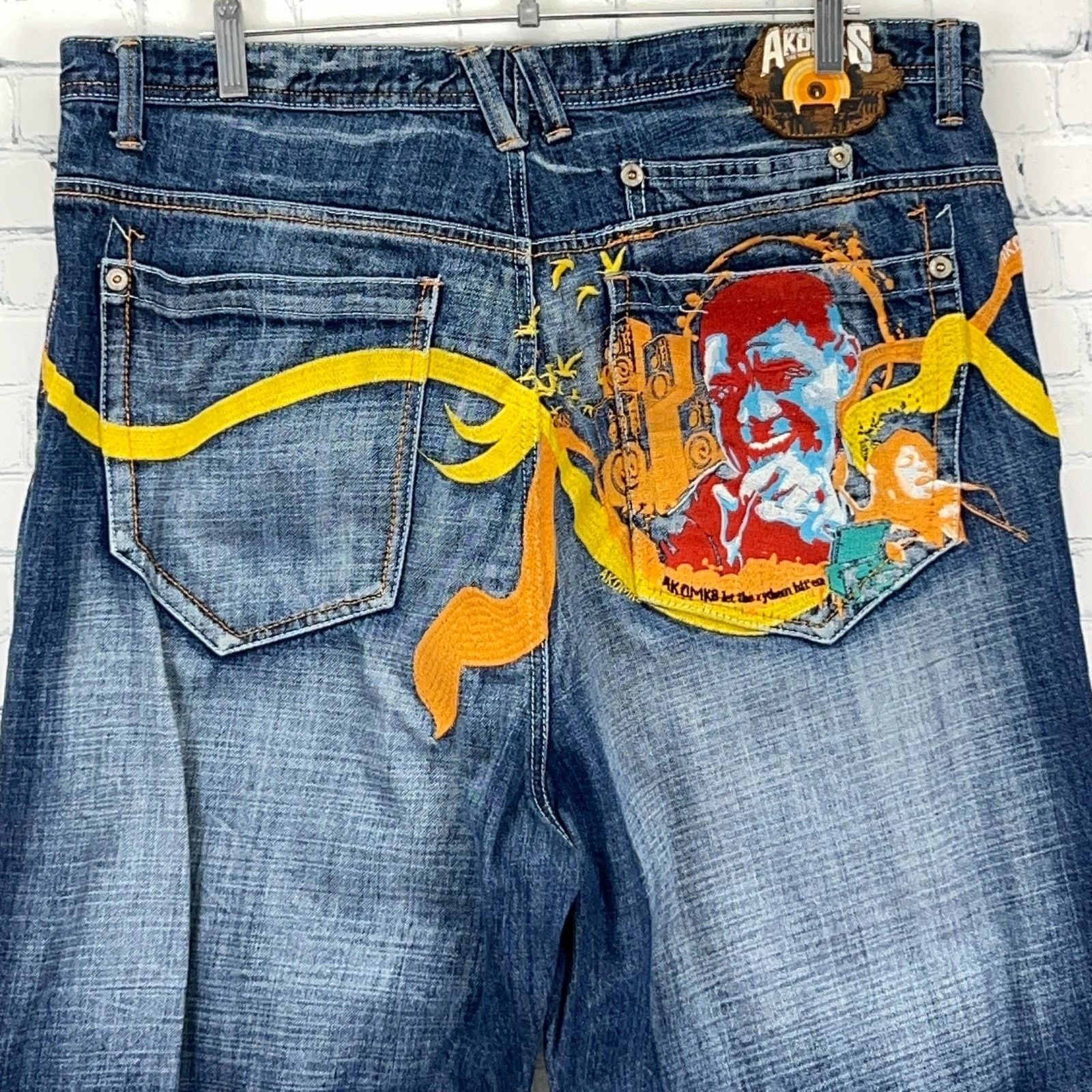 Akademiks Vintage Y2Ks Akademiks Jeans Blue Denim Hip Hop Rap 40 Size US 40 / EU 56 - 7 Thumbnail