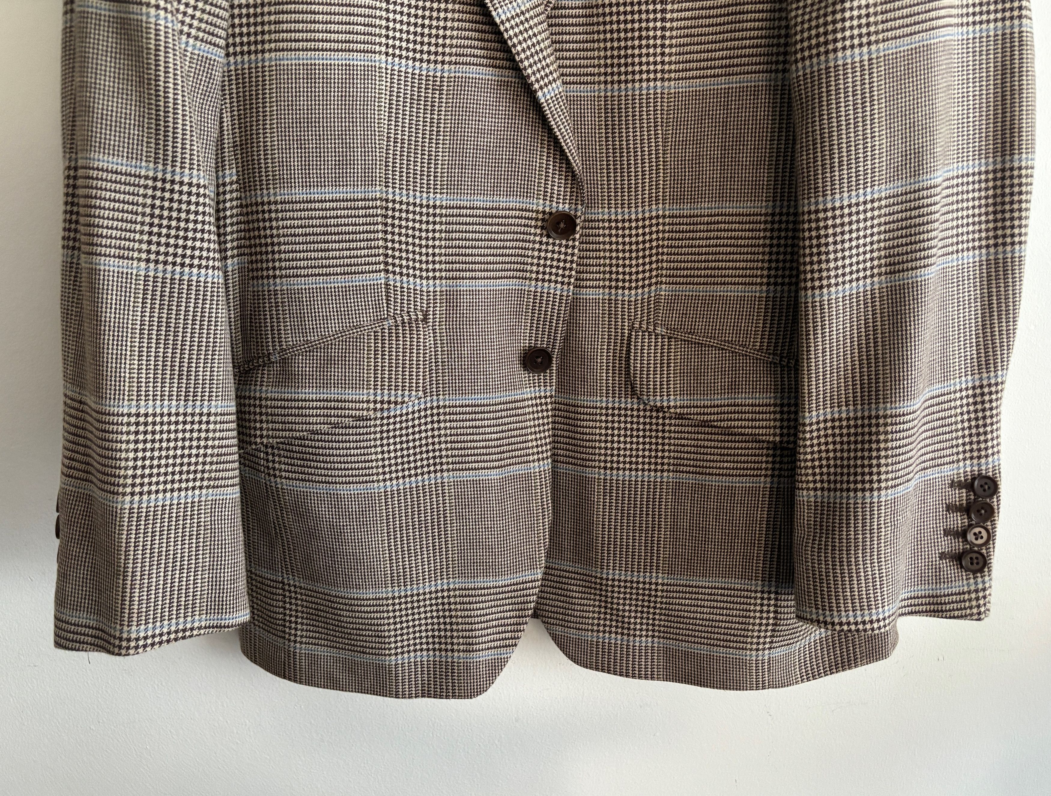 Charles Tyrwhitt $620 Brown Glen Plaid Sport Coat/Blazer - 40 Short Size 42S - 3 Thumbnail