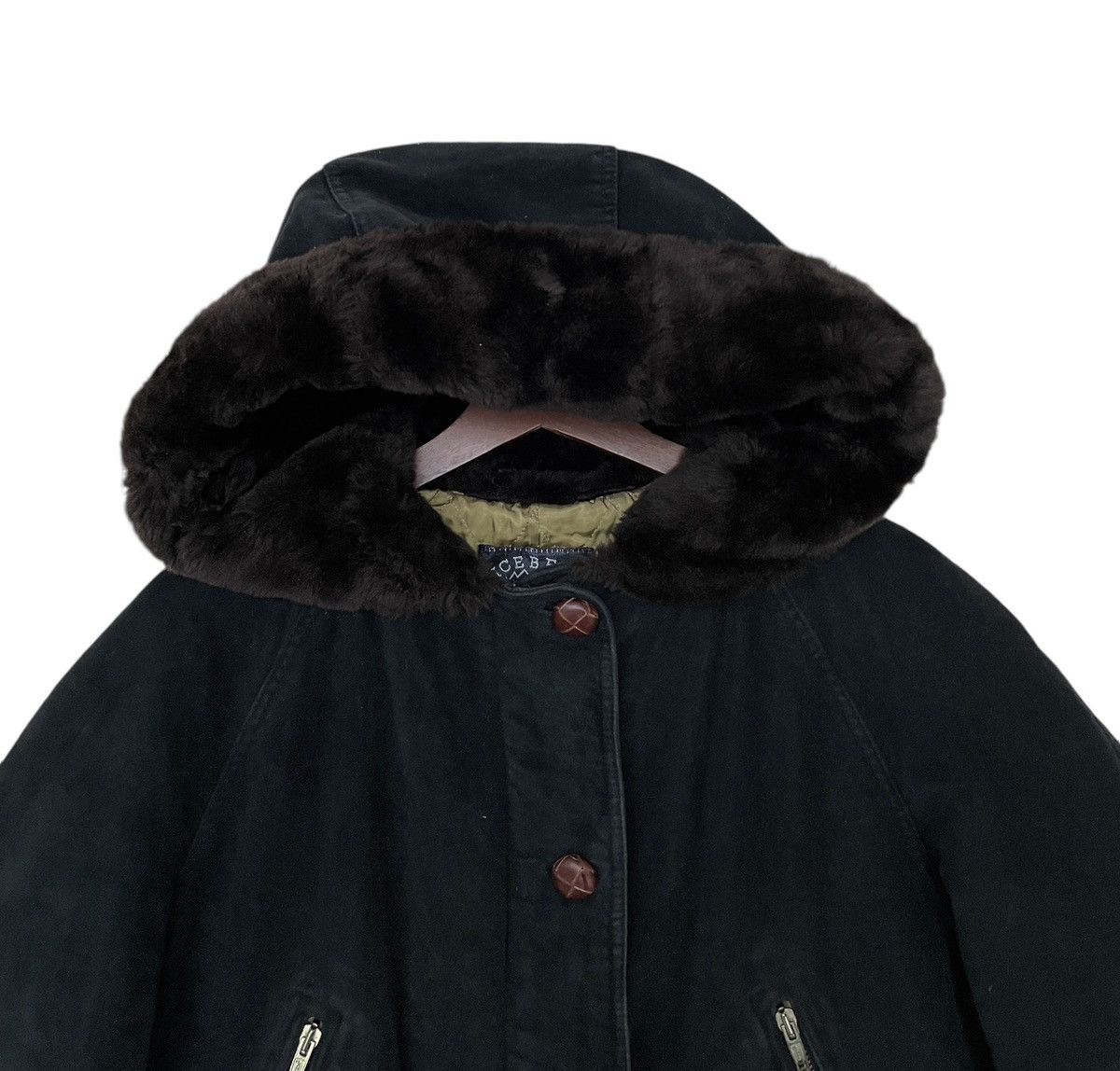 Iceberg × Vintage Vintage Brand Iceberg Embroidered Logo Fur Parkas 1990s Size US M / EU 48-50 / 2 - 3 Thumbnail