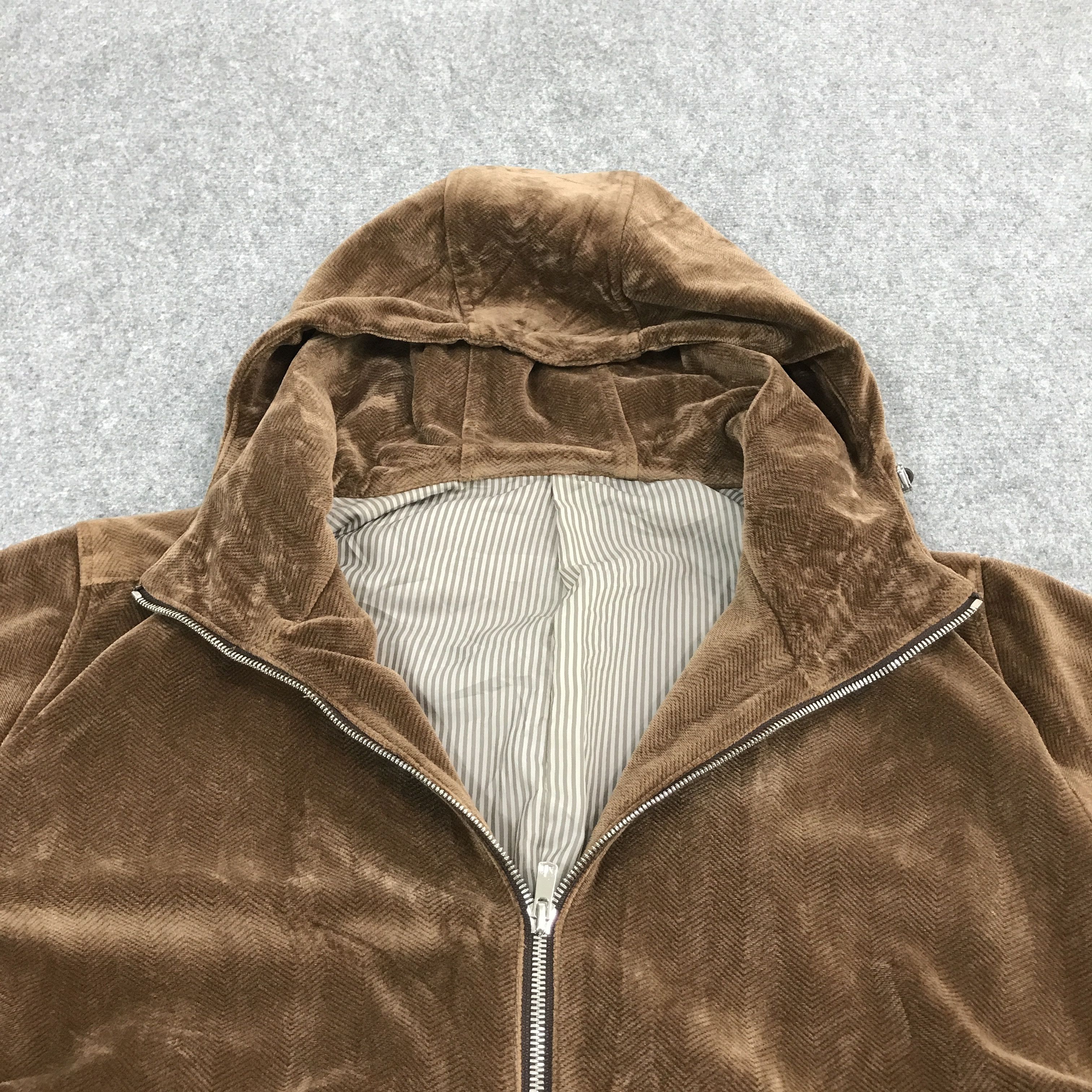 BIGI × Japanese Brand MENS BIGI VELVET HOODIES ZIPPER JACKET Size US XL / EU 56 / 4 - 7 Thumbnail