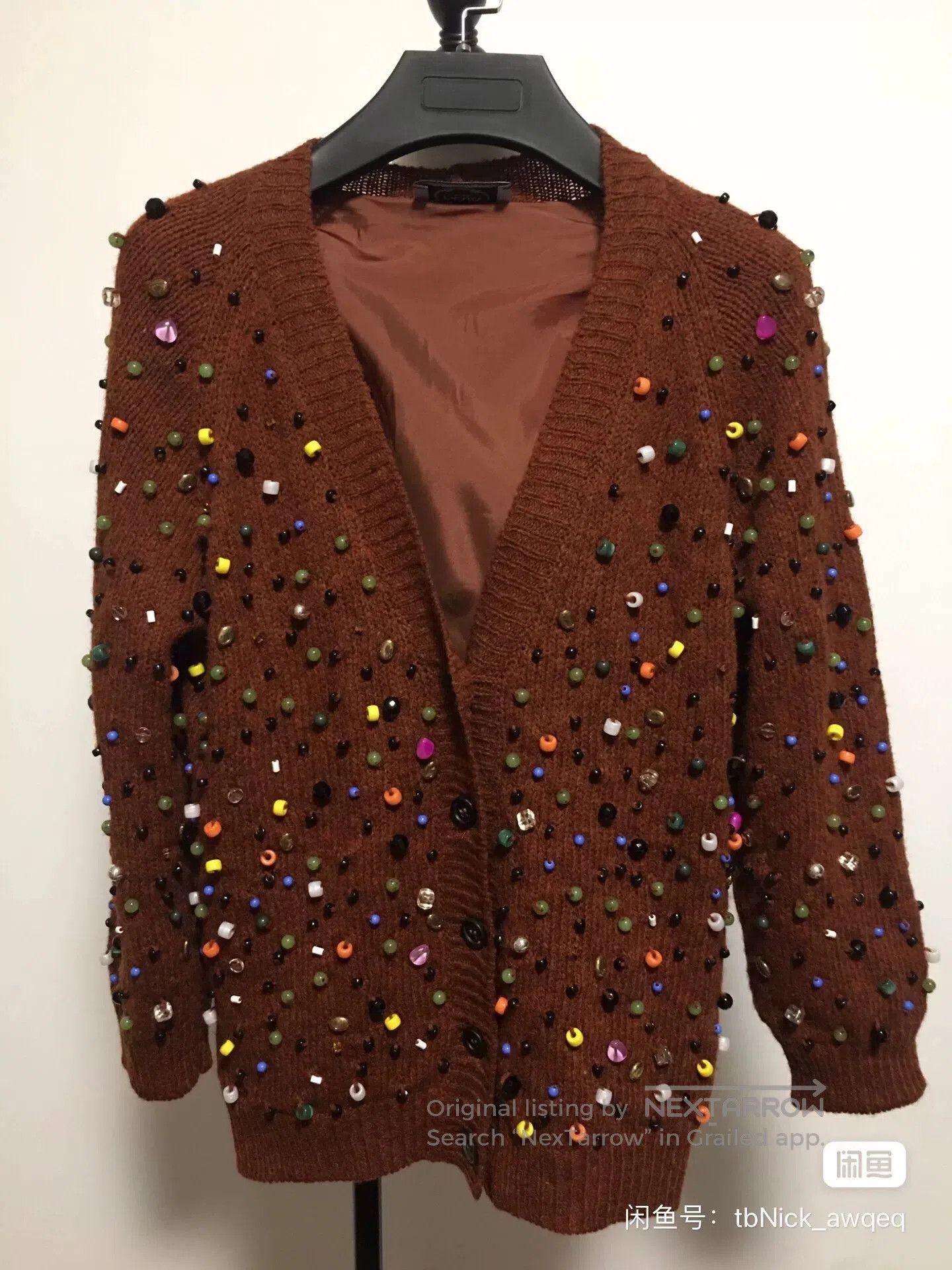 Prada Prada Colorful Embellished Cardigan Sweater. Size M / US 6-8 / IT 42-44 - 2 Thumbnail