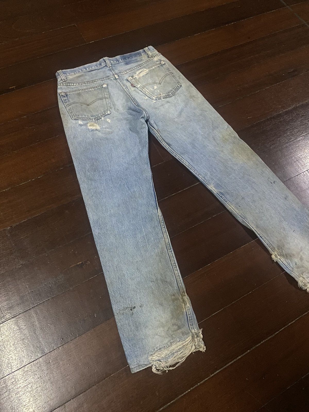 Levi's Vintage Clothing FIRE 🔥 VINTAGE 70s 80s LEVIS 501 DESTROY DISTRESSED RIPPED Size US 32 / EU 48 - 13 Thumbnail