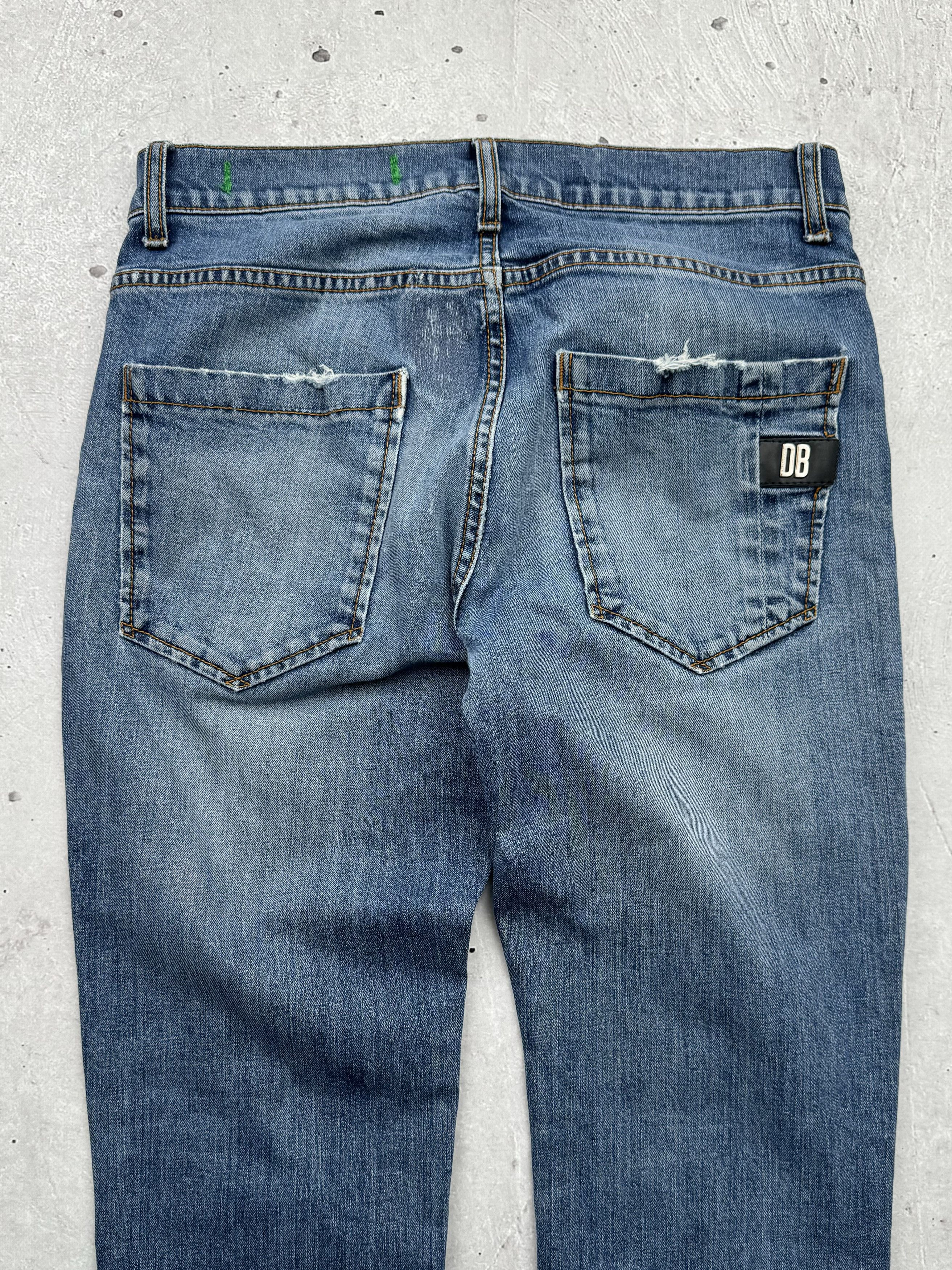 Dirk Bikkembergs × Japanese Brand × Vintage Dirk Bikkembergs Vintage Ripped Jeans Size US 30 / EU 46 - 9 Thumbnail
