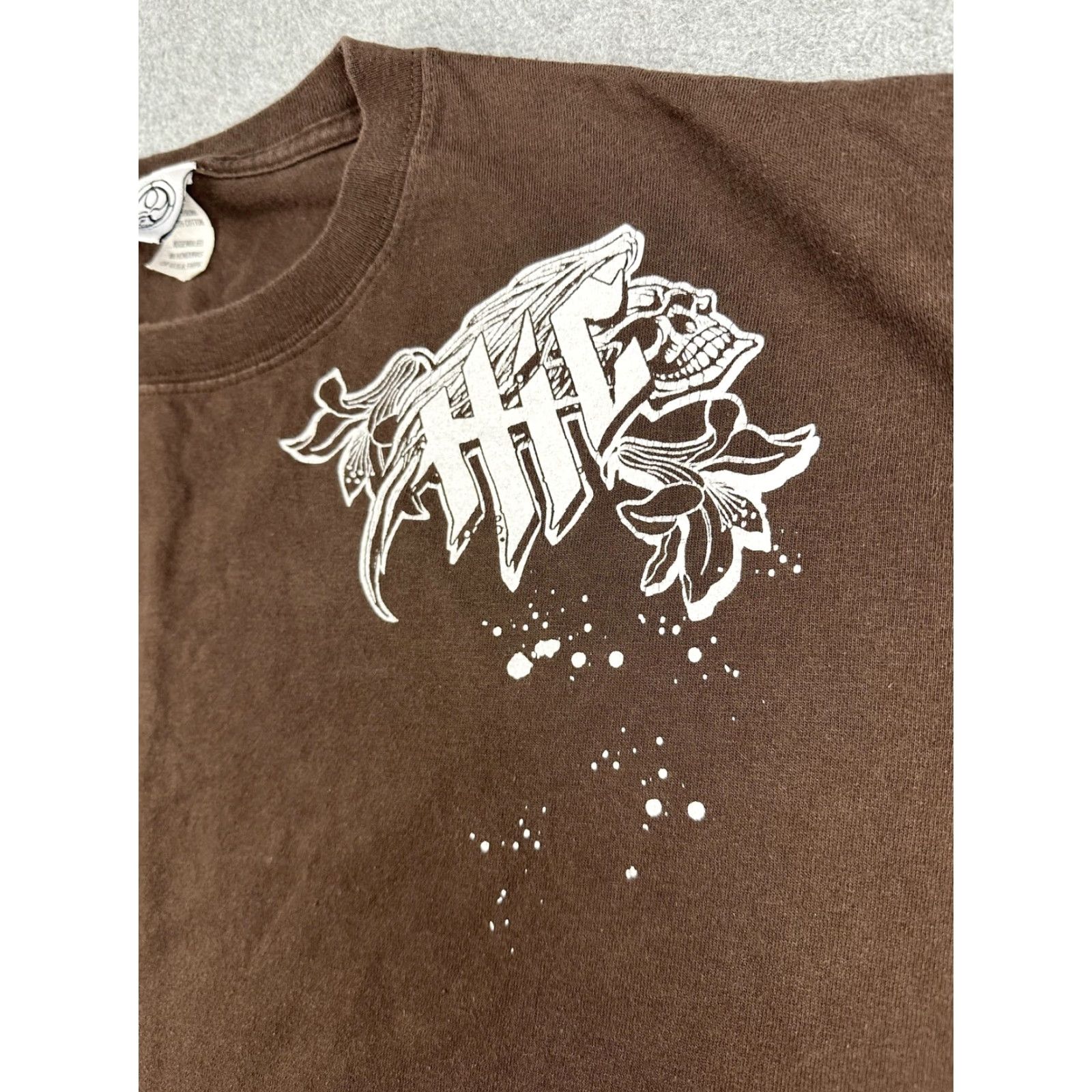 Vintage Hawaiian Island Creations Shirt Mens XL Brown Surf Beach Skull Graphic Tee Size US XL / EU 56 / 4 - 4 Thumbnail