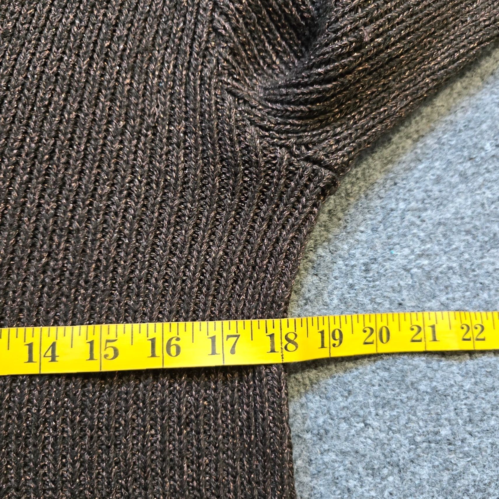 J. Jill VINTAGE J Jill Cardigan Womens XL Brown Sweater Button Shimmery Career Casual Size XL / US 12-14 / IT 48-50 - 5 Thumbnail