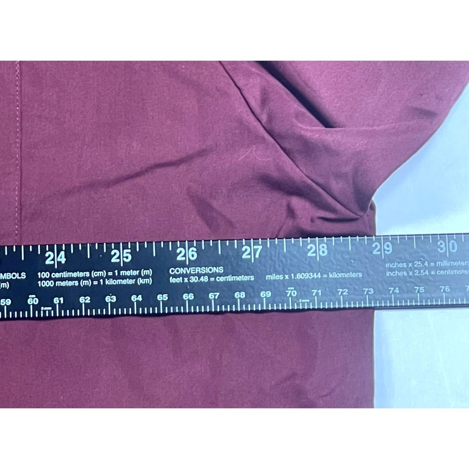 Haband Haband Executive Davidson Mens Red Button Up Long Sleeves Dress Shirt Size 18L Size 48R - 5 Thumbnail