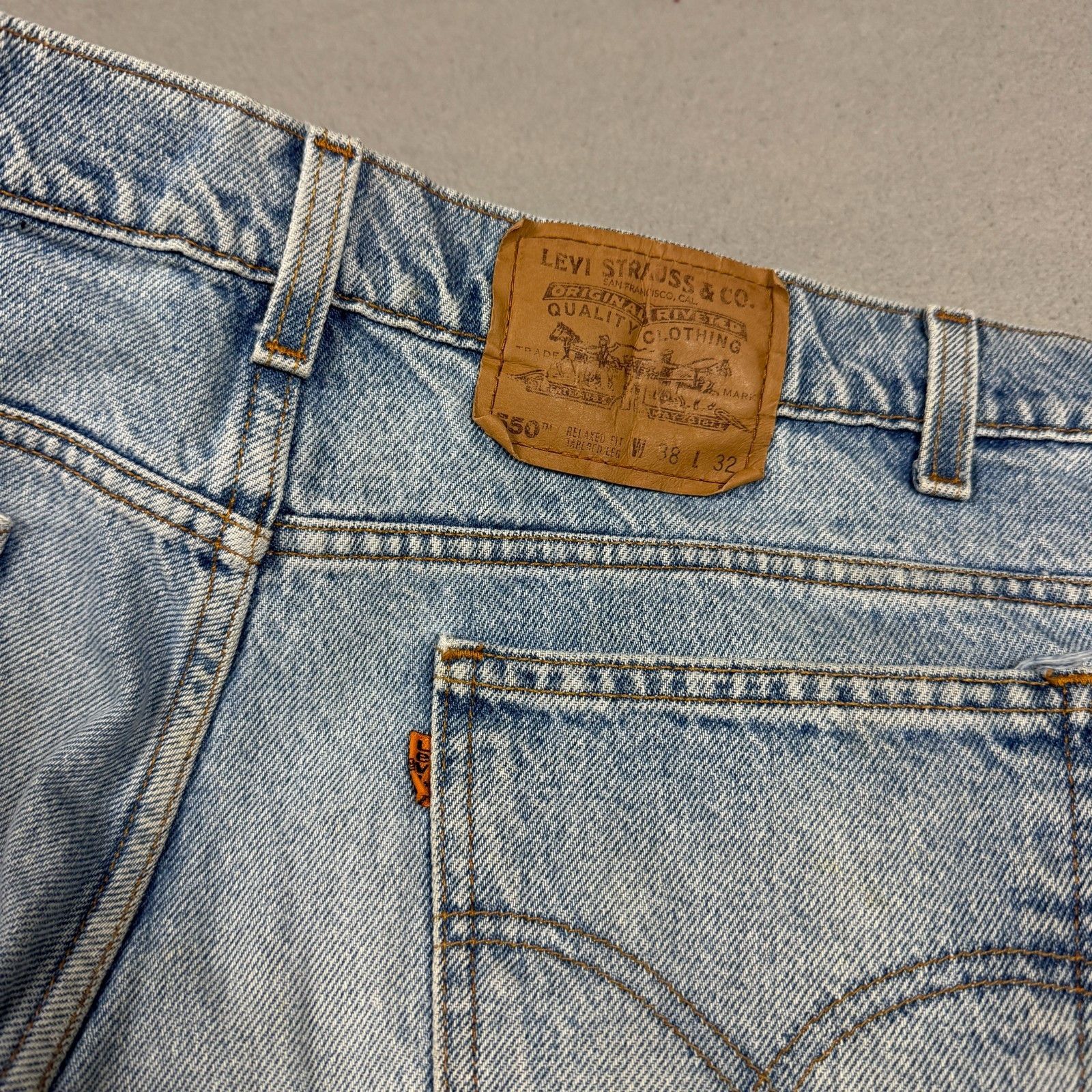 Levi's VTG Levi's 550 Orange Tab W38 L32 Relaxed Faded Jeans Size US 38 / EU 54 - 8 Thumbnail