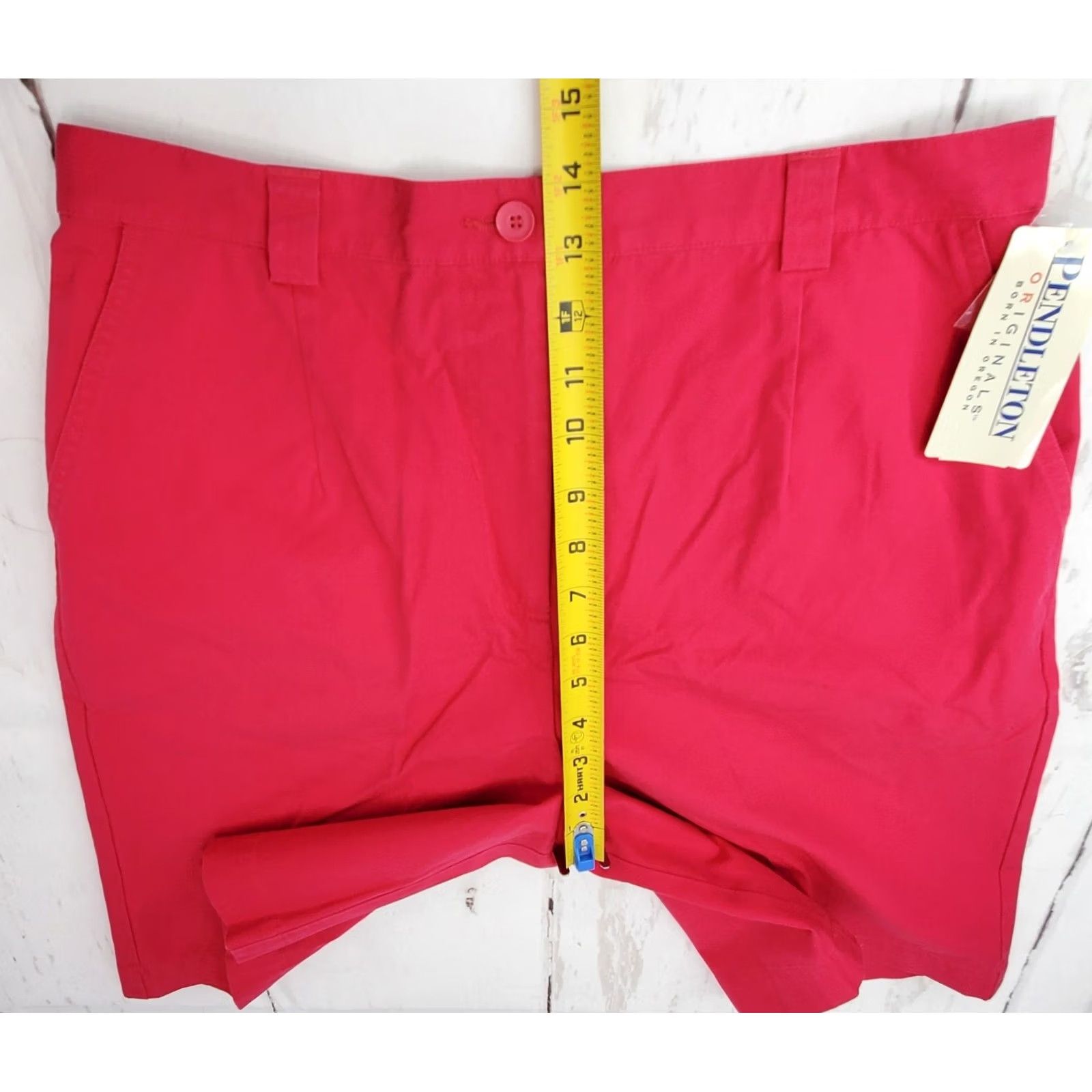 Pendleton VINTAGE Pendleton Originals Chino Shorts Womens 10 Pink Cotton NWT 8” Inseam HH48437 Size 32" / US 10 / IT 46 - 6 Thumbnail