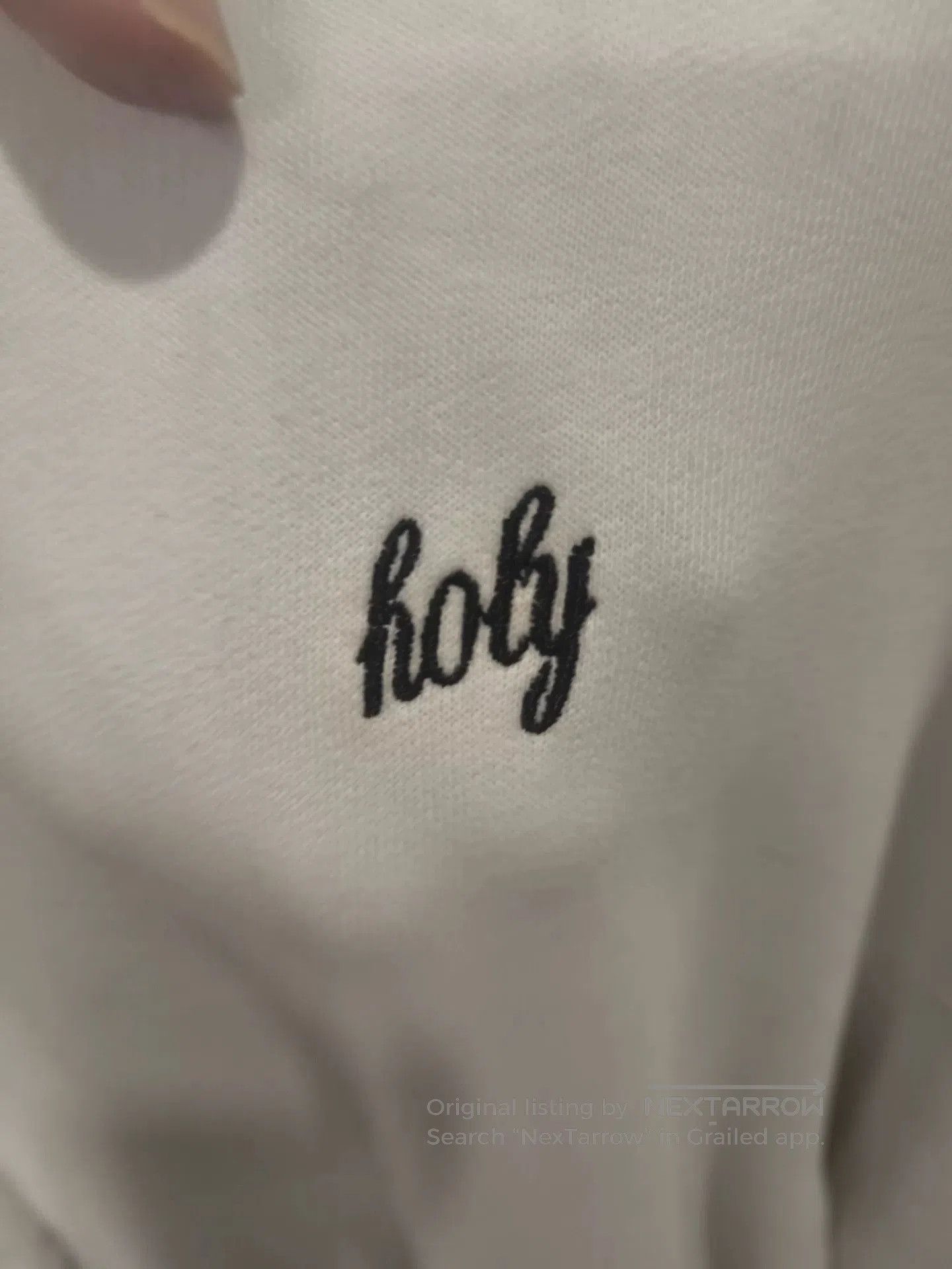 Ann Demeulemeester Ann Demeulemeester White Embroidered Sash Hoodie. Size S / US 4 / IT 40 - 2 Thumbnail