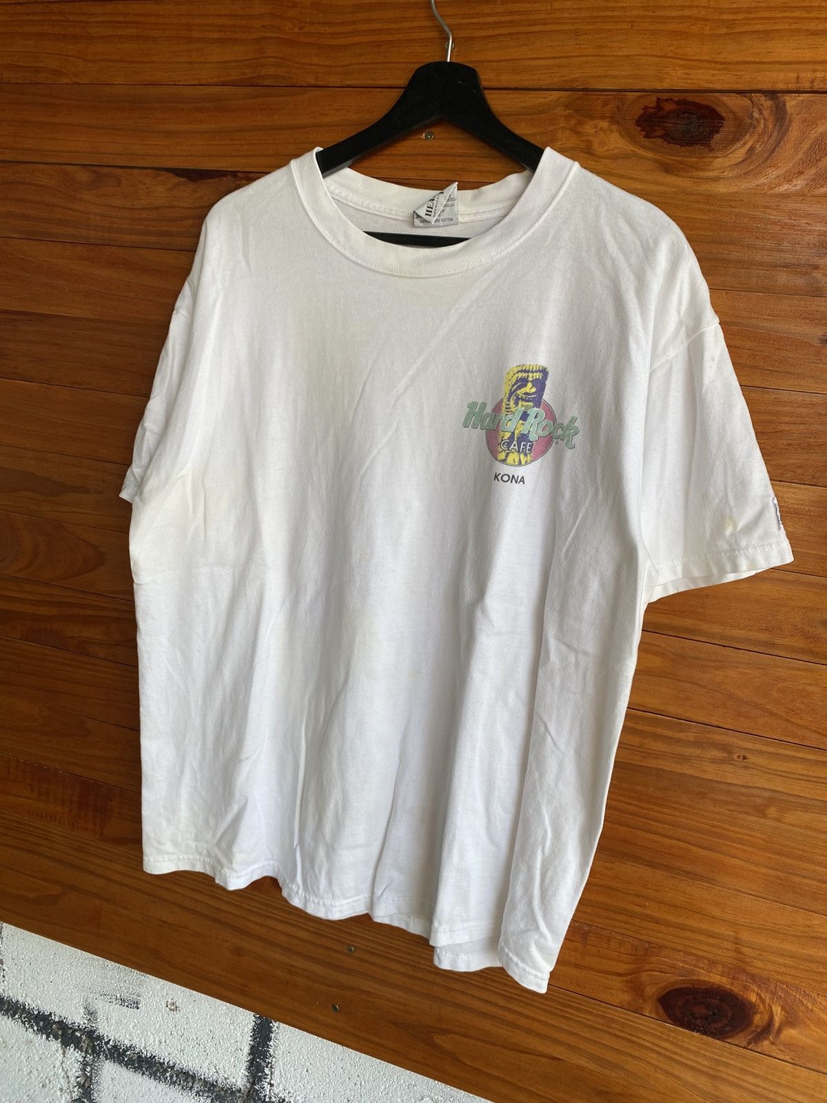 Hard Rock Cafe Vintage Hard Rock Cafe Kona Hawaii T-Shirt 90s White Tee Size US XL / EU 56 / 4 - 12 Thumbnail