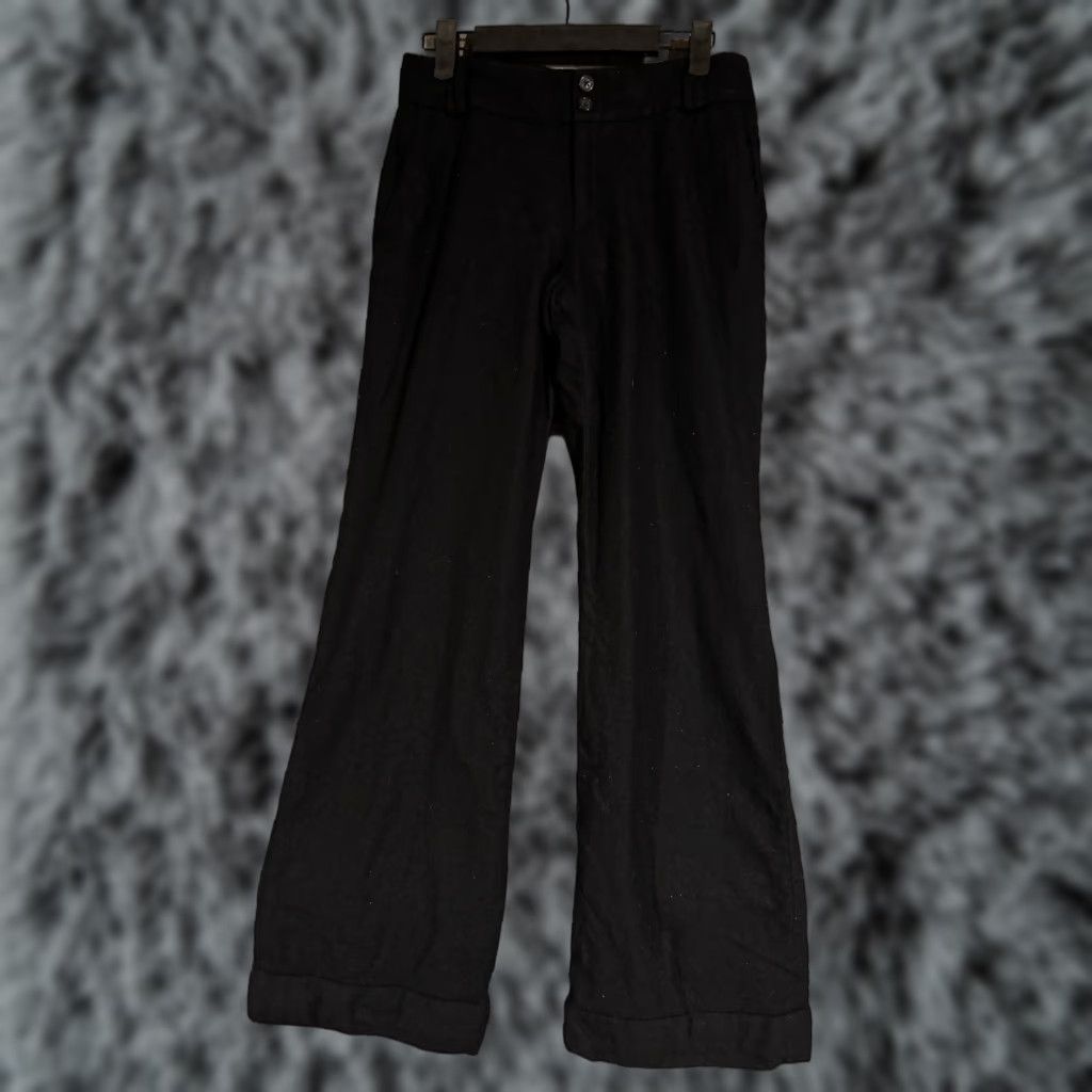 Banana Republic VINTAGE Banana Republic Martin-Fit Pants Womens Size 4 Stretch Office Chic 2009 Elegant Black Wool Spandex Size 27" / US 4 / IT 40 - 1 Thumbnail
