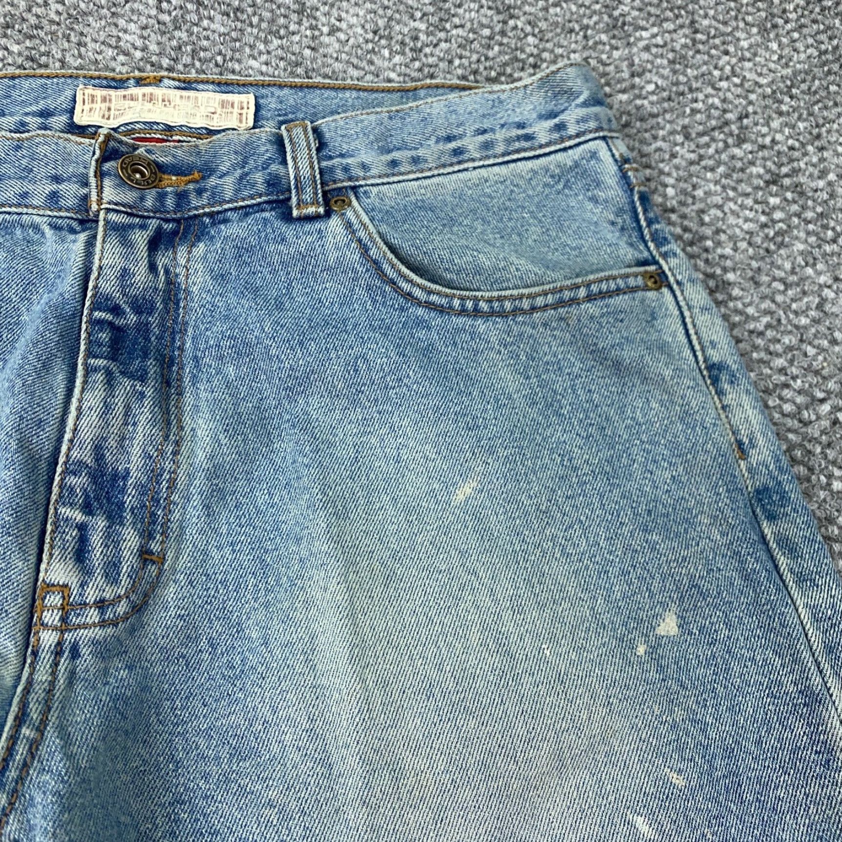 Thrasher VINTAGE Bullhead Jeans 90s Distressed Blue Regular Fit 30x31 Baggy Loose Mens Size US 30 / EU 46 - 4 Thumbnail