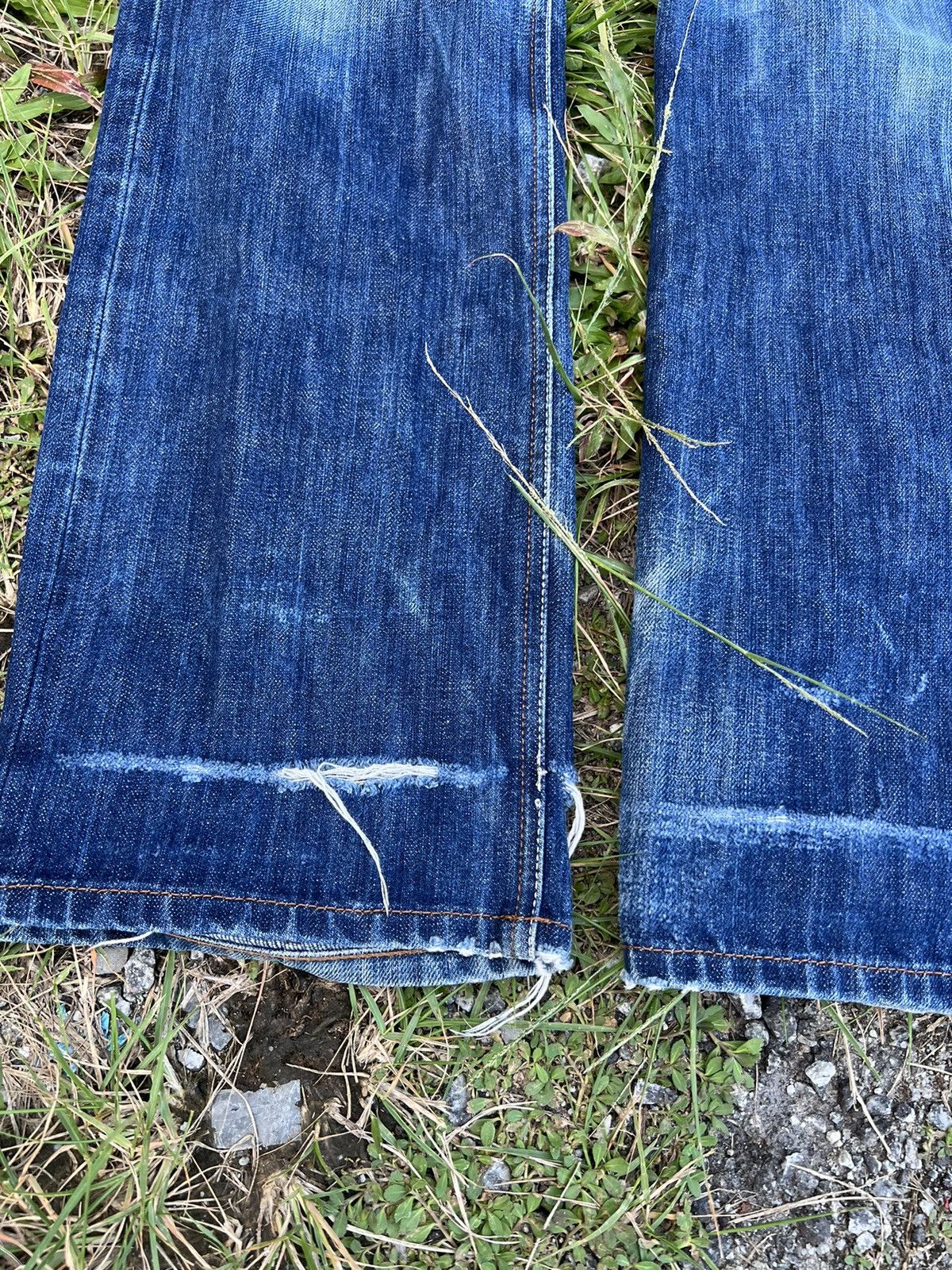 Japanese Brand VTG LAGUST DISTRESSED SELVEDGE JEANS VERY RARE Size US 30 / EU 46 - 3 Thumbnail