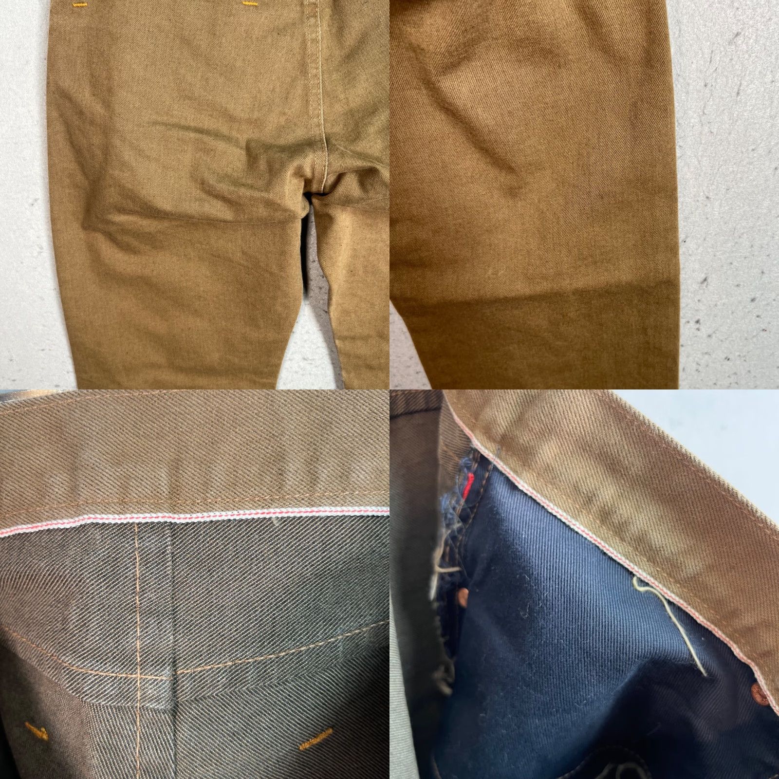 Levi's VINTAGE Levis Jeans Mens Size 34 Cotton Brown Unfinished Straight Leg Size US 34 / EU 50 - 8 Thumbnail