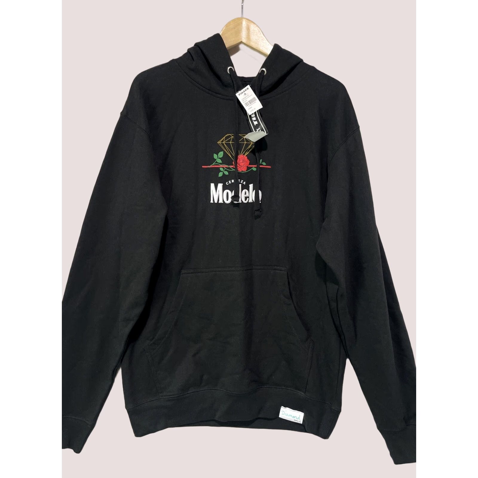 Diamond Supply Co. Diamond Supply Co. Modelo Hoodie Mens M Black Beer Fleece Sweatshirt Pullover Size US M / EU 48-50 / 2 - 1 Thumbnail