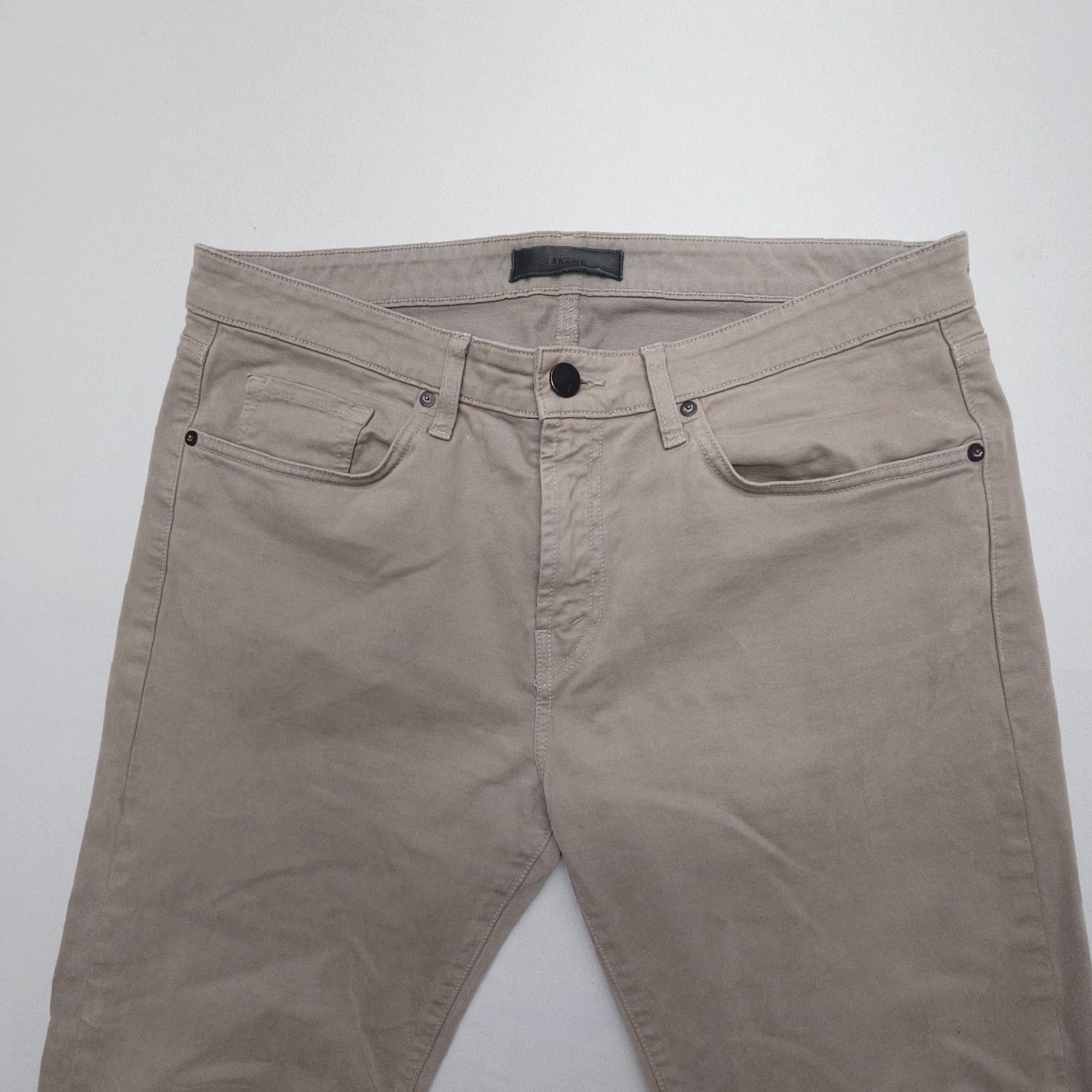J Brand J. Brand Kane 5-Pocket Pants Mens 34 Chino Khaki Beige Cotton Twill Regular Straight Pocket 5-Design Vintage No Women Mens Size US 34 / EU 50 - 3 Thumbnail
