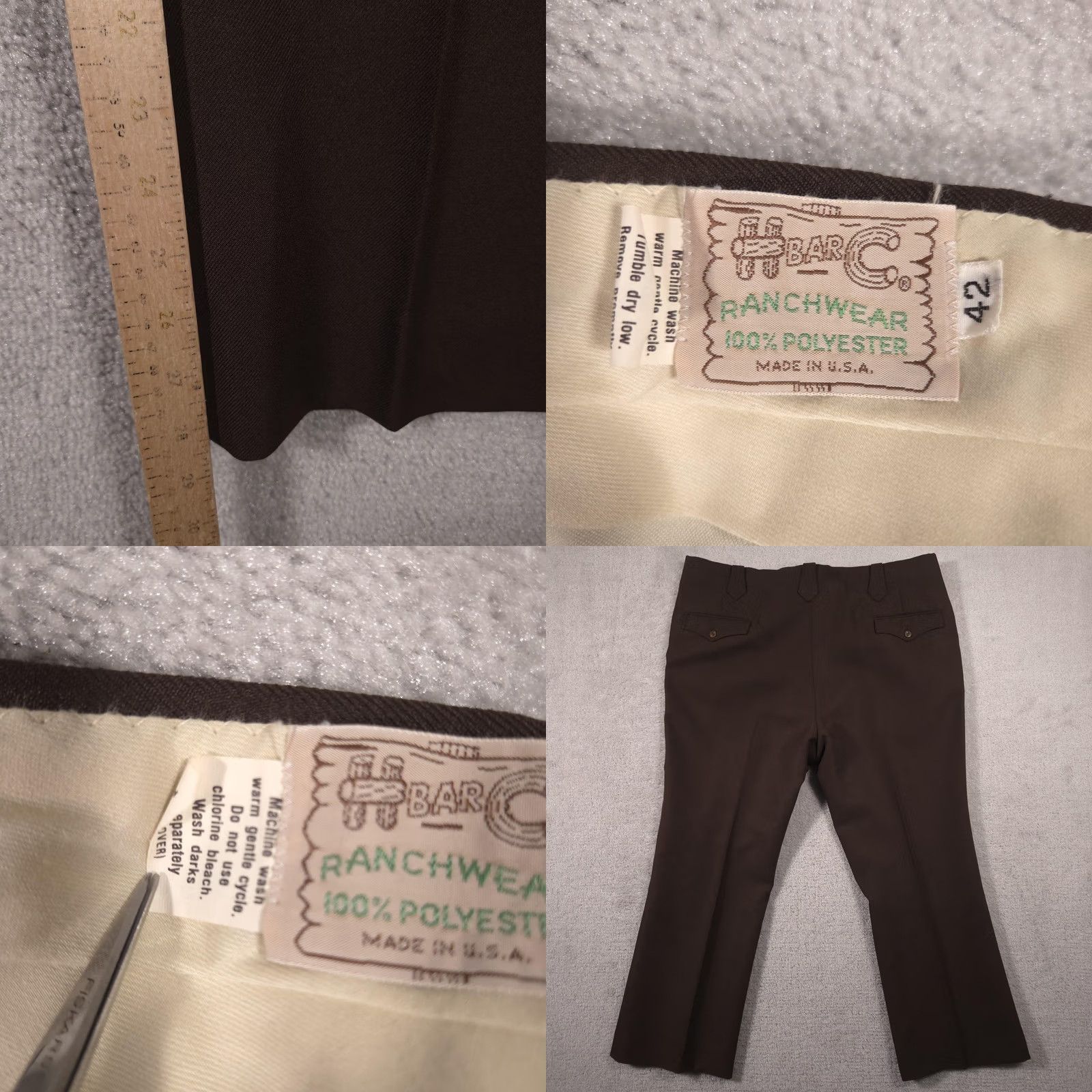 Vintage Item Specifications: Brand: H Bar C Size US 42 / EU 58 - 8 Thumbnail