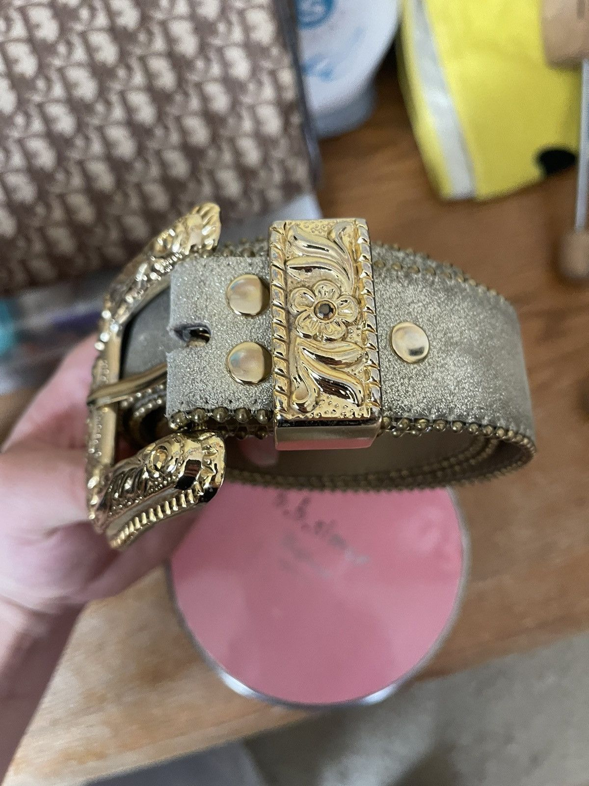 B.B. Simon B.B. Simon Rhinestone Belt Size 30 - 3 Thumbnail