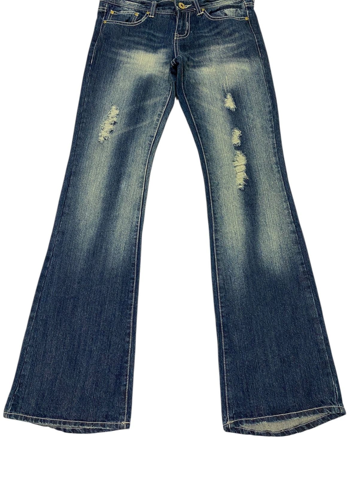 Tornado Mart Japanese brand X ecstrail flare jeans Size US 32 / EU 48 - 4 Thumbnail