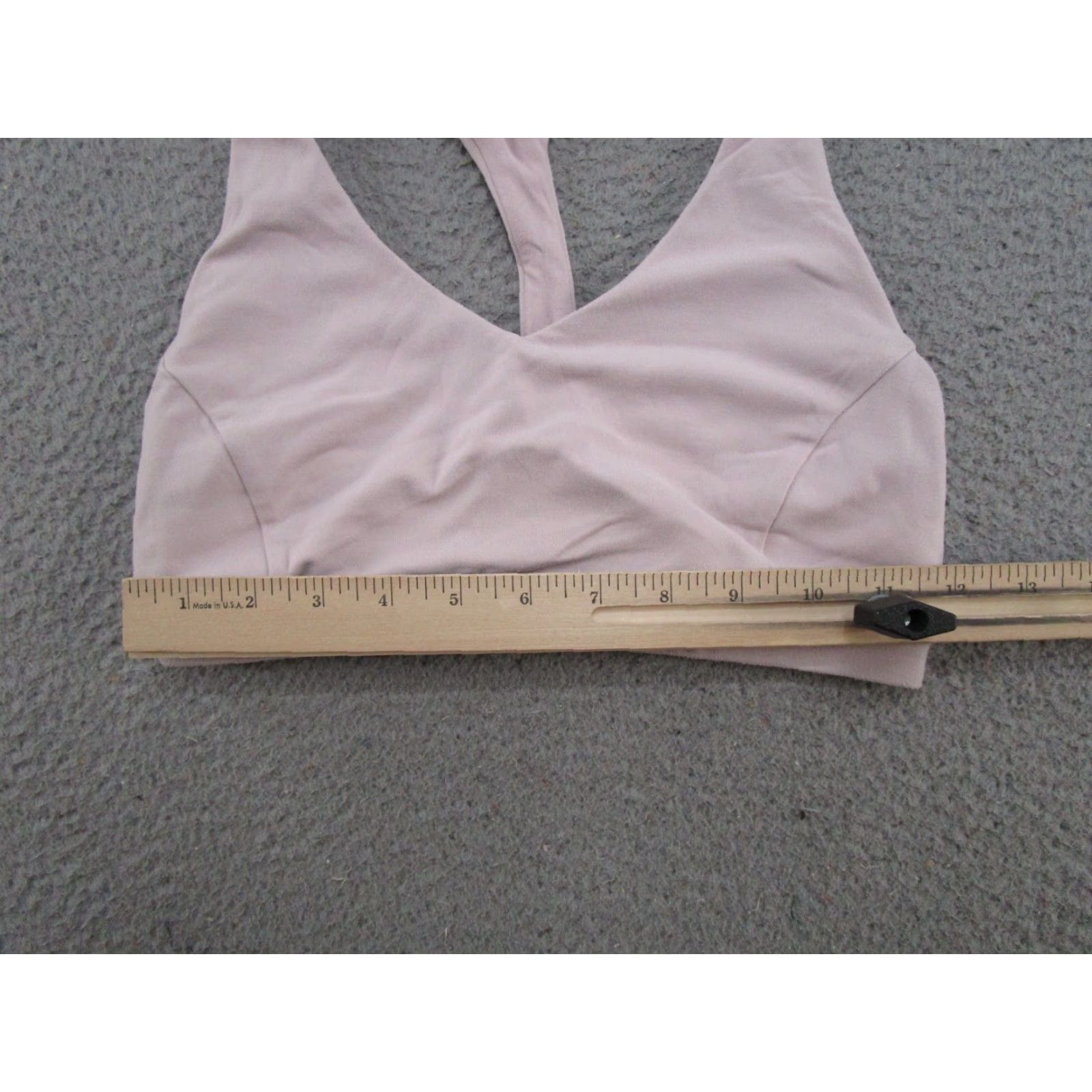 Lululemon Lululemon Pink Sports Bra Racerback Wireless Size 6 Used Workout Running Sports Bra Womens Yoga Gym & Training Bre breathable Stretch Full Support Size ONE SIZE - 4 Thumbnail