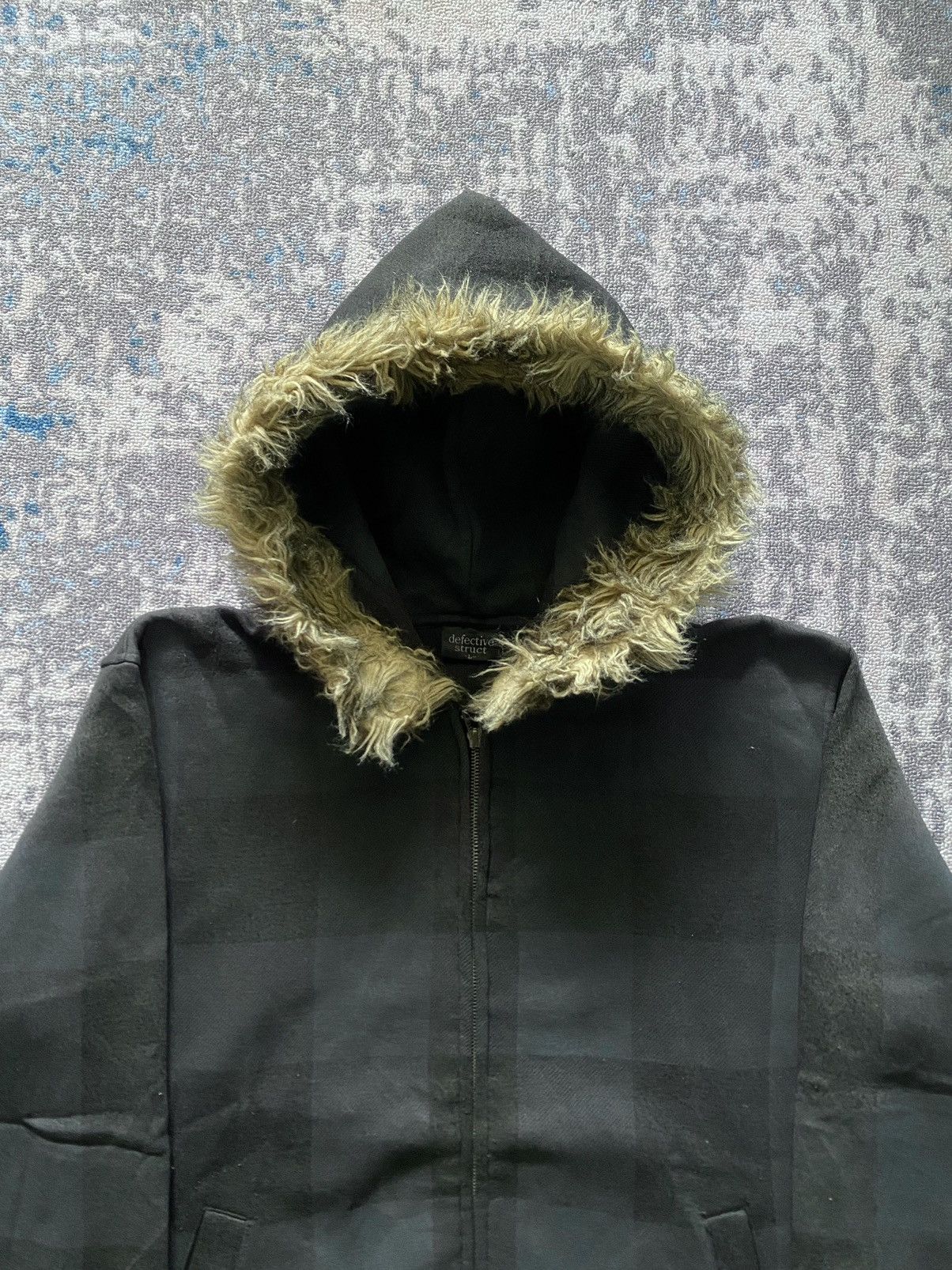 If Six Was Nine × Japanese Brand × Le Grande Bleu (L.G.B.) Japanes Defective Struct Fur Hoodie Ifsix vkei grunge style Size US L / EU 52-54 / 3 - 2 Thumbnail