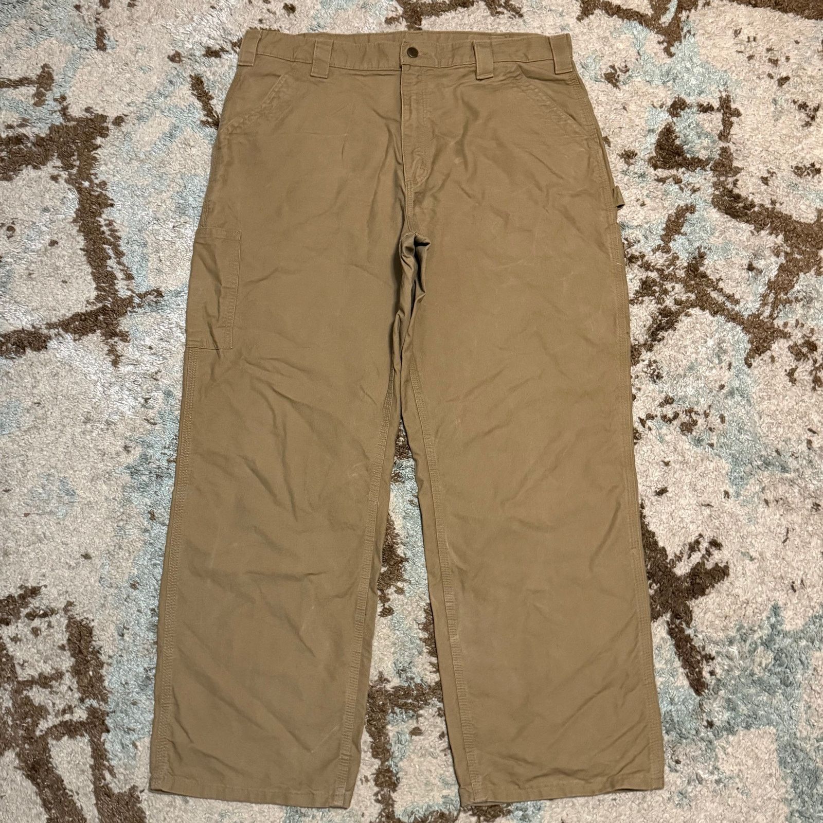 Carhartt Carhartt B151 DKH Dark Khaki Carpenter Pants Size 38x30 Size US 38 / EU 54 - 2 Thumbnail