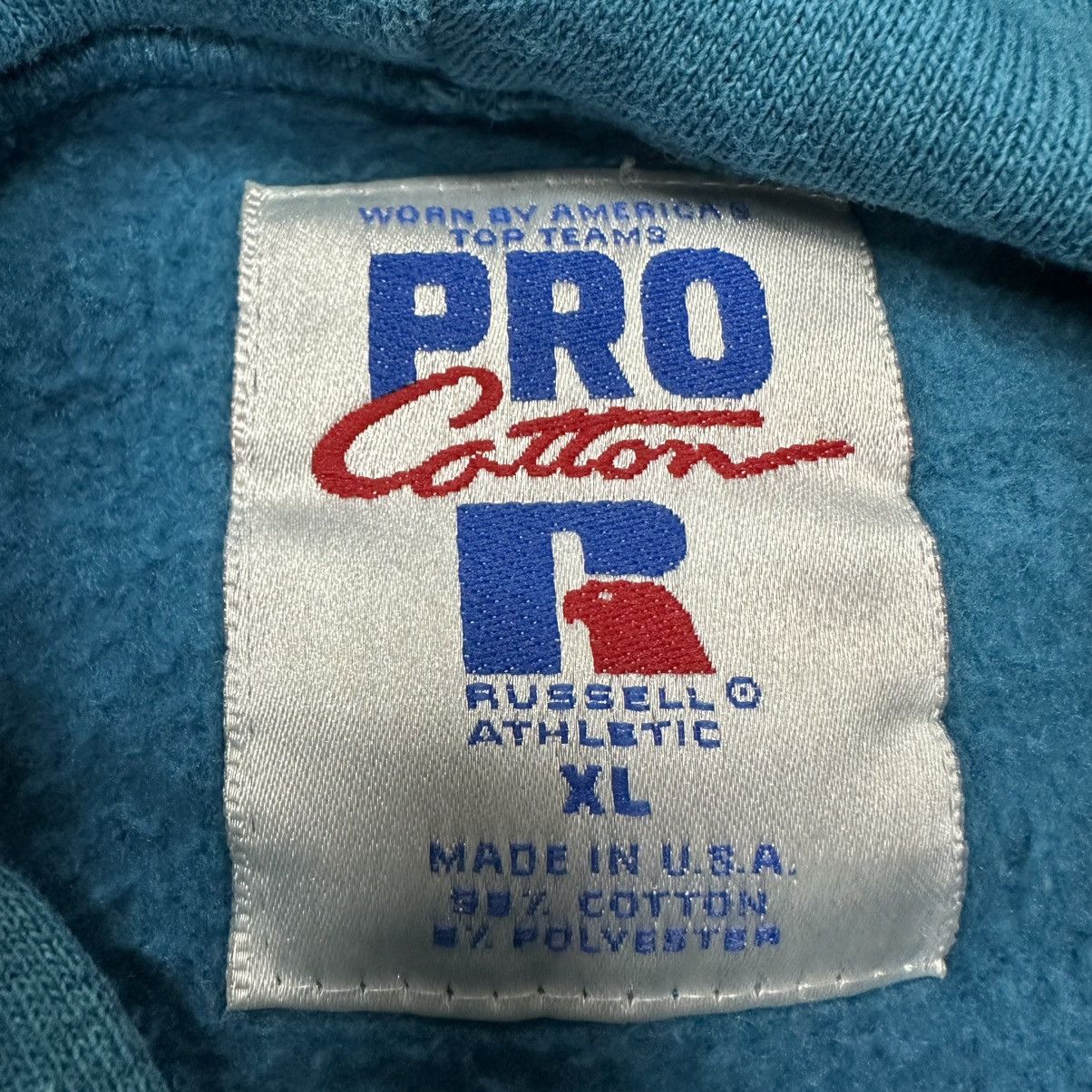 Russell Athletic Vintage Russell Athletic Pro Cotton Heavyweight Hoodie, XL Size US XL / EU 56 / 4 - 4 Thumbnail