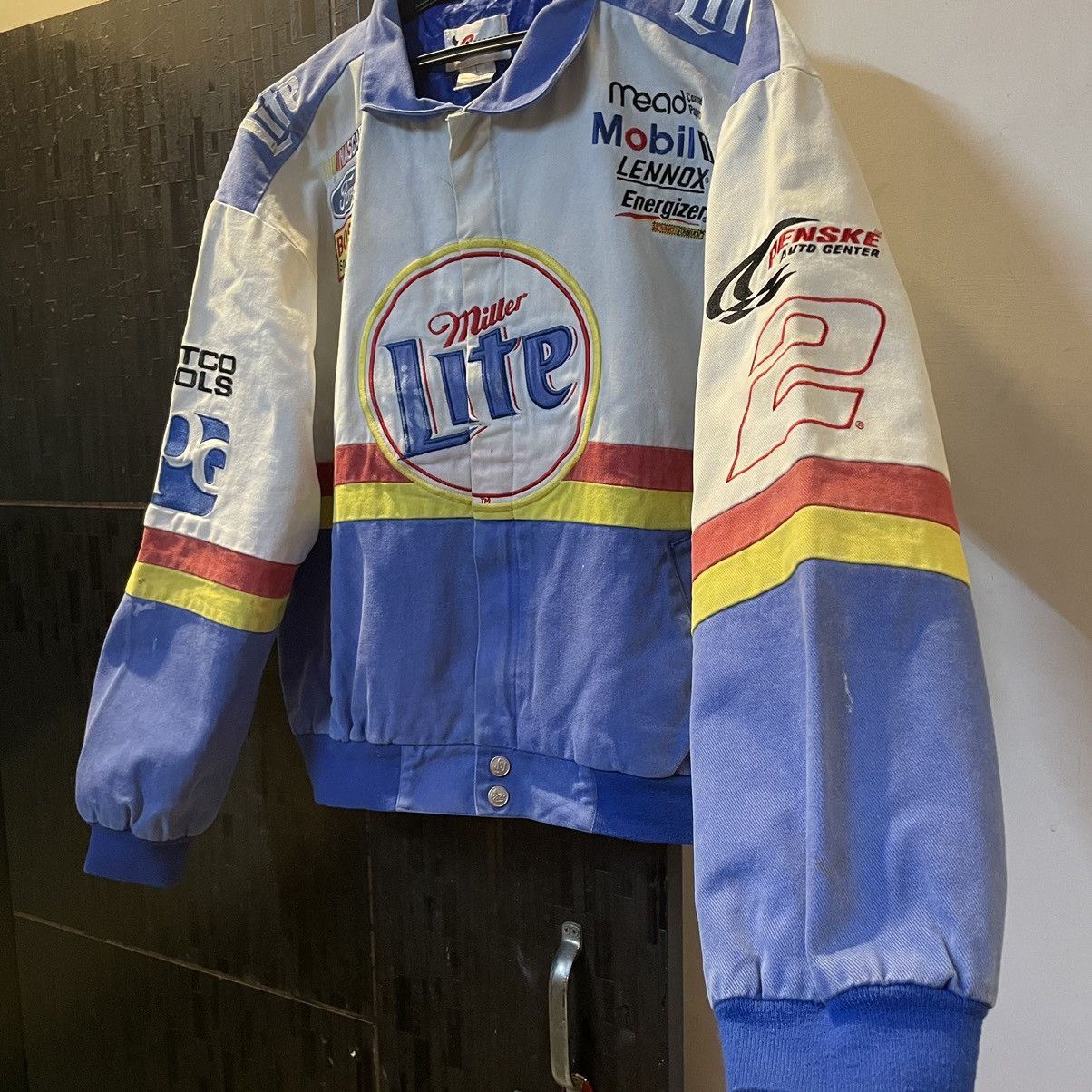 Jeff Hamilton Vintage Jeff Hamilton Miller Lite Nascar Jacket Size US L / EU 52-54 / 3 - 8 Thumbnail