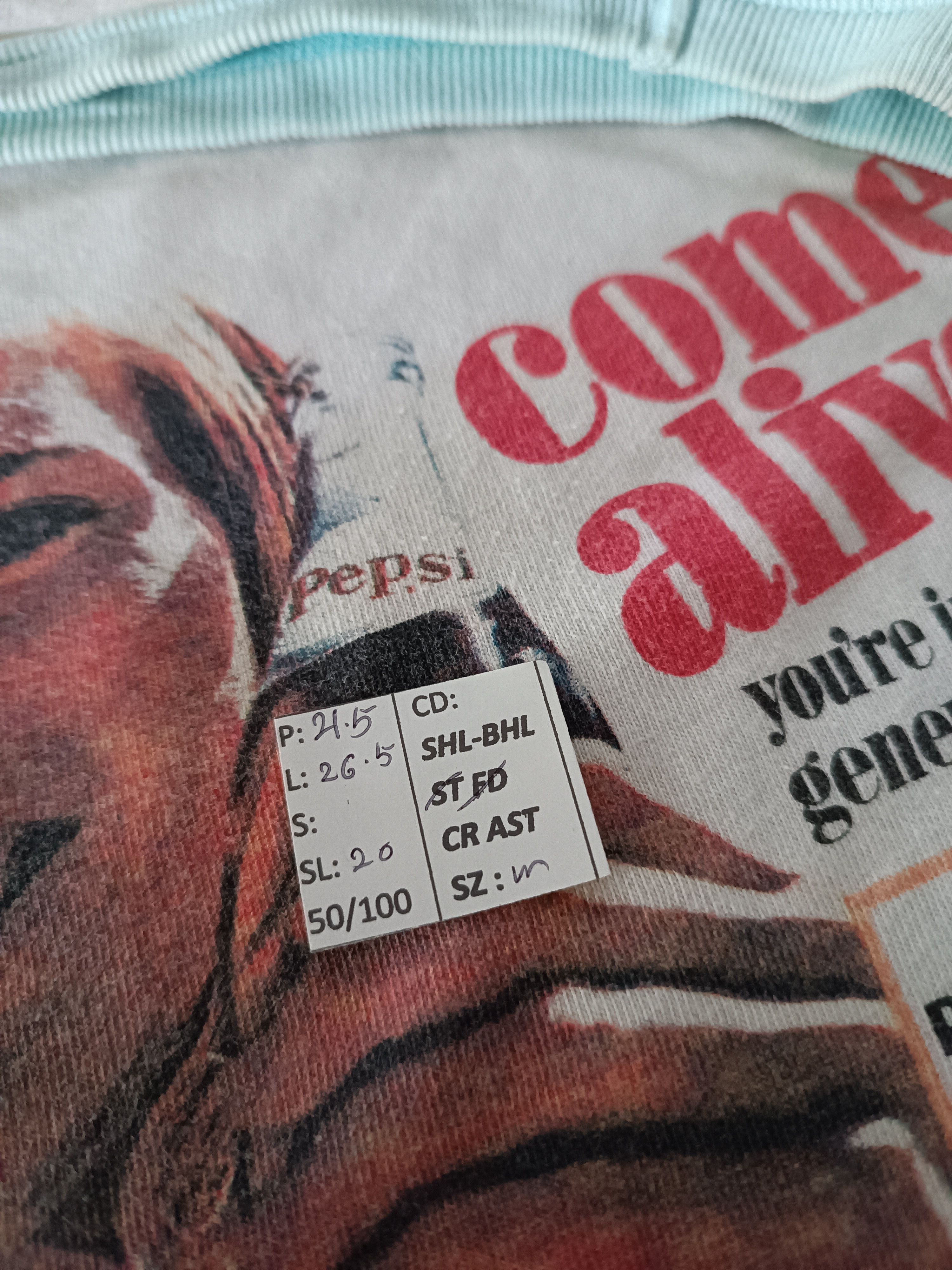 Pepsi VINTAGE Y2K PEPSI COLA DRINKS COME ALIVE! COCA COLA RARE TEE Size US M / EU 48-50 / 2 - 15 Thumbnail