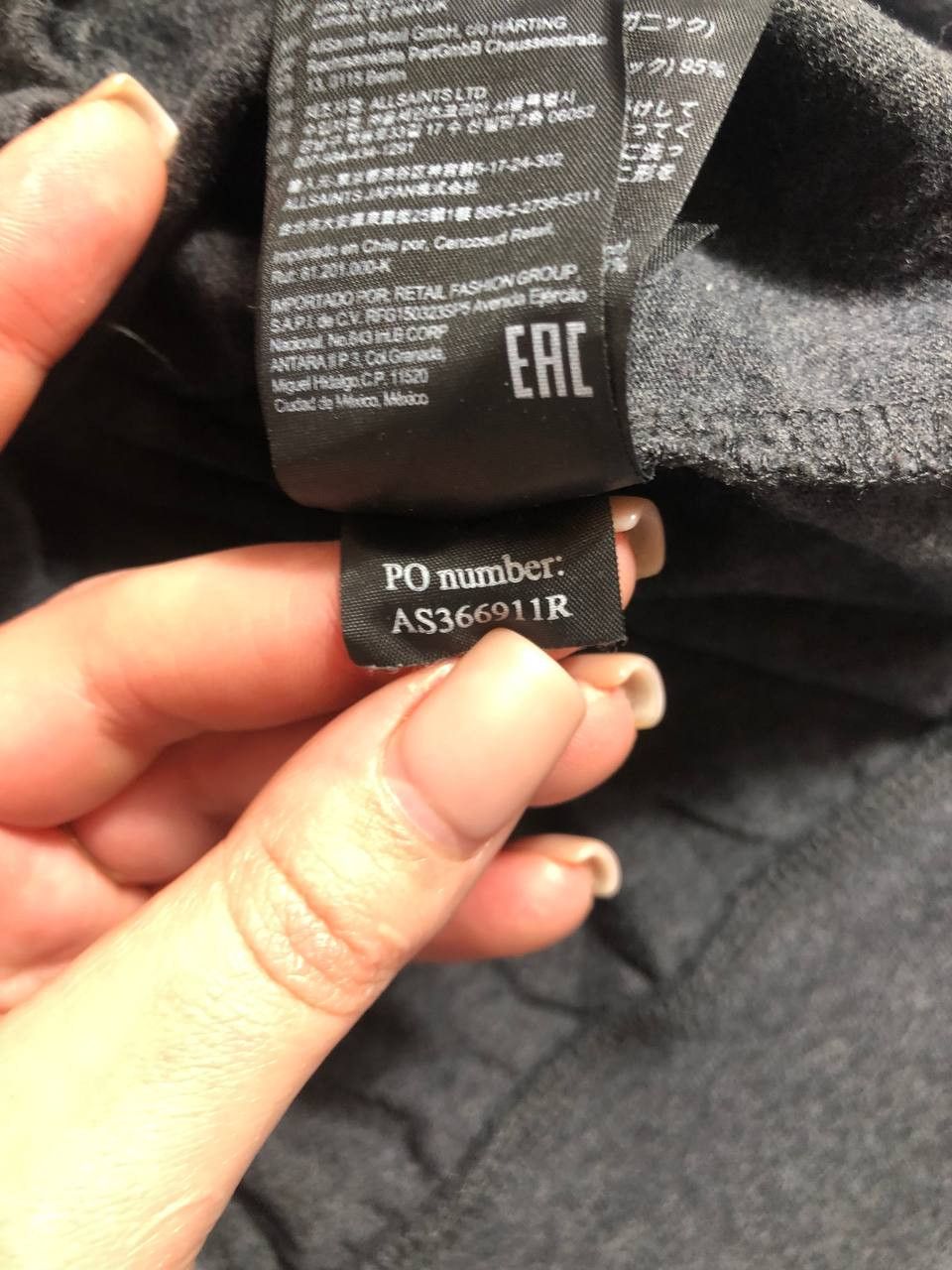 Allsaints VINTAGE Y2K ALLSAINTS ZIP HOODIE BIG HOOD RARE Size US L / EU 52-54 / 3 - 6 Thumbnail
