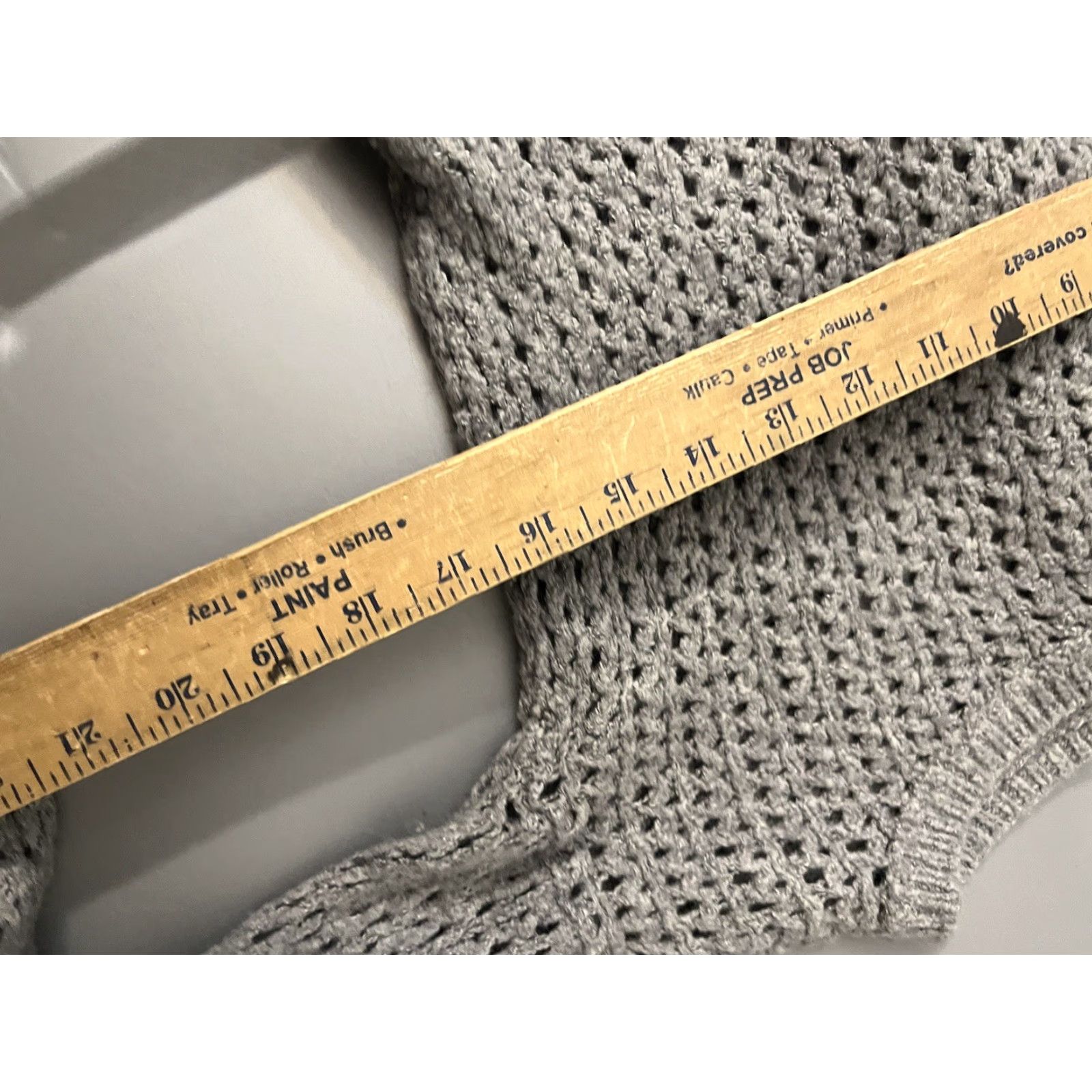 Abercrombie & Fitch Abercrombie & Fitch Gray Crochet Women Sweater L Open-Knit 3/4 Sleeve Round Neck Pullover Casual Beach Preppy Vintage: No Womens Size L / US 10 / IT 46 - 5 Thumbnail