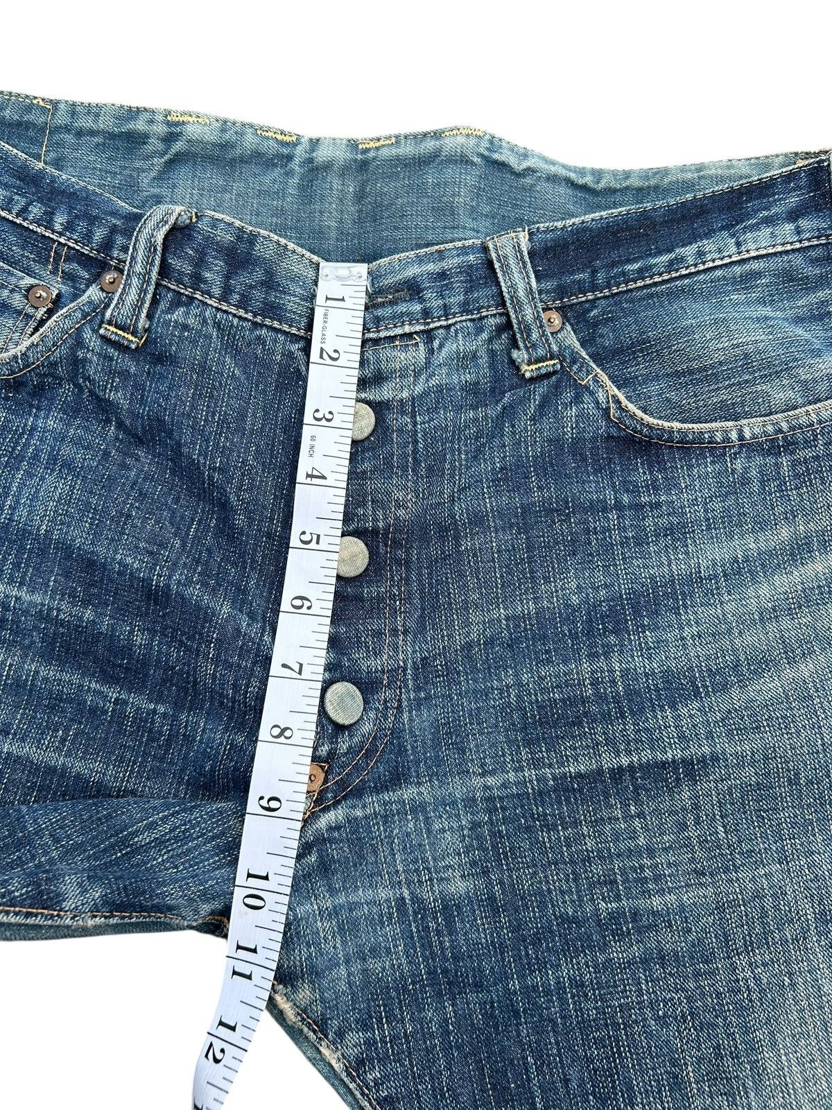 Maison MIHARA YASUHIRO MIHARAYASUHIRO X SUGAR CANE Selvedge Distressed Denim Jeans Size US 36 / EU 52 - 21 Thumbnail