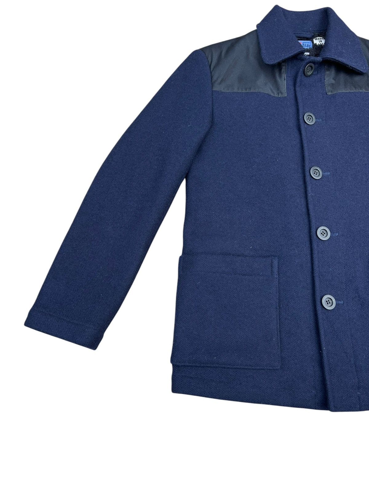 Blue Blue Japan Blue Blue Japan Arigato Waxed Shoulder Indigo Wool Jacket Size US S / EU 44-46 / 1 - 7 Thumbnail