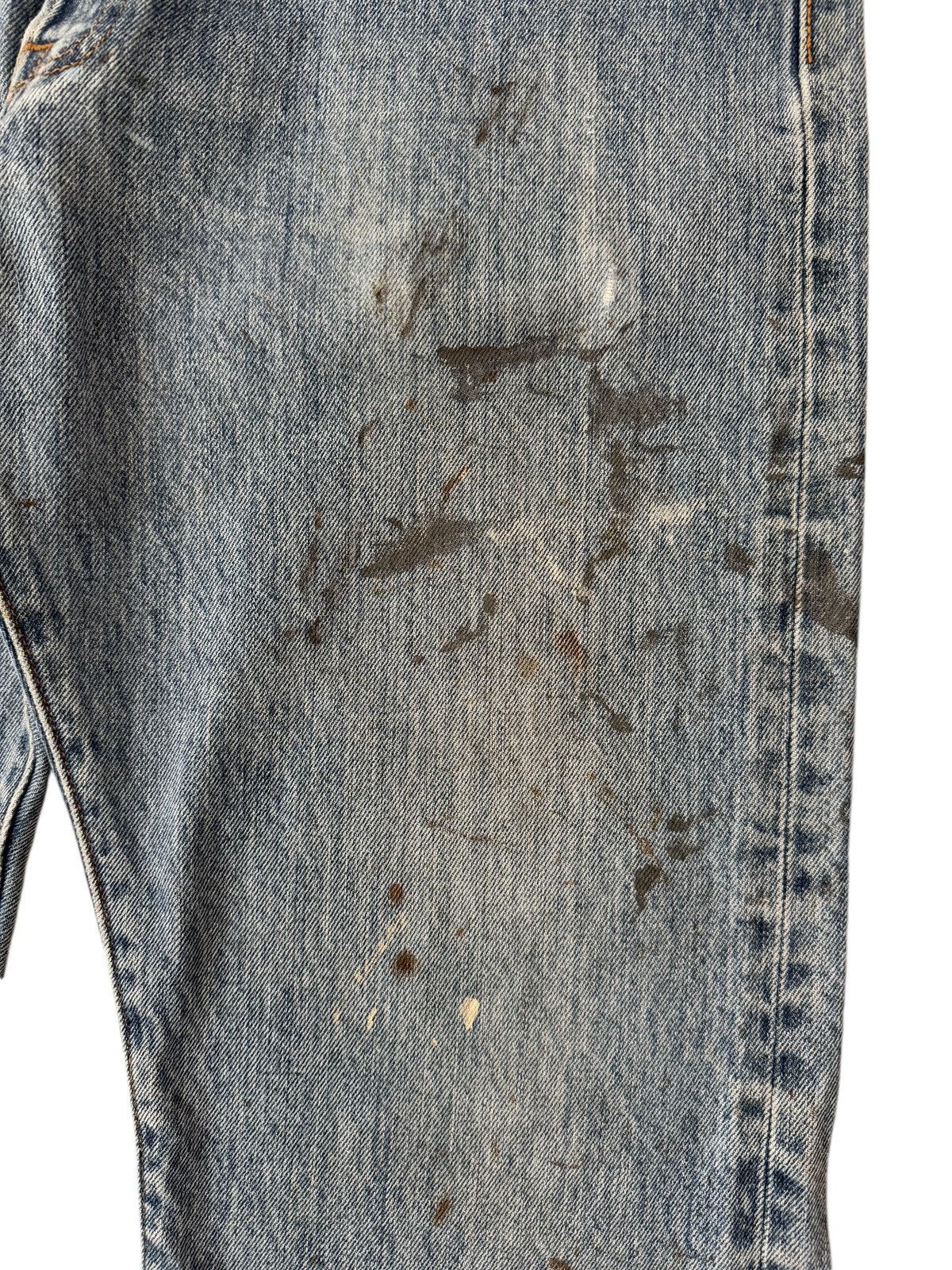 Levi's Vintage Paint Dirty Light Wash Levis 501 Jeans Size US 35 - 4 Thumbnail