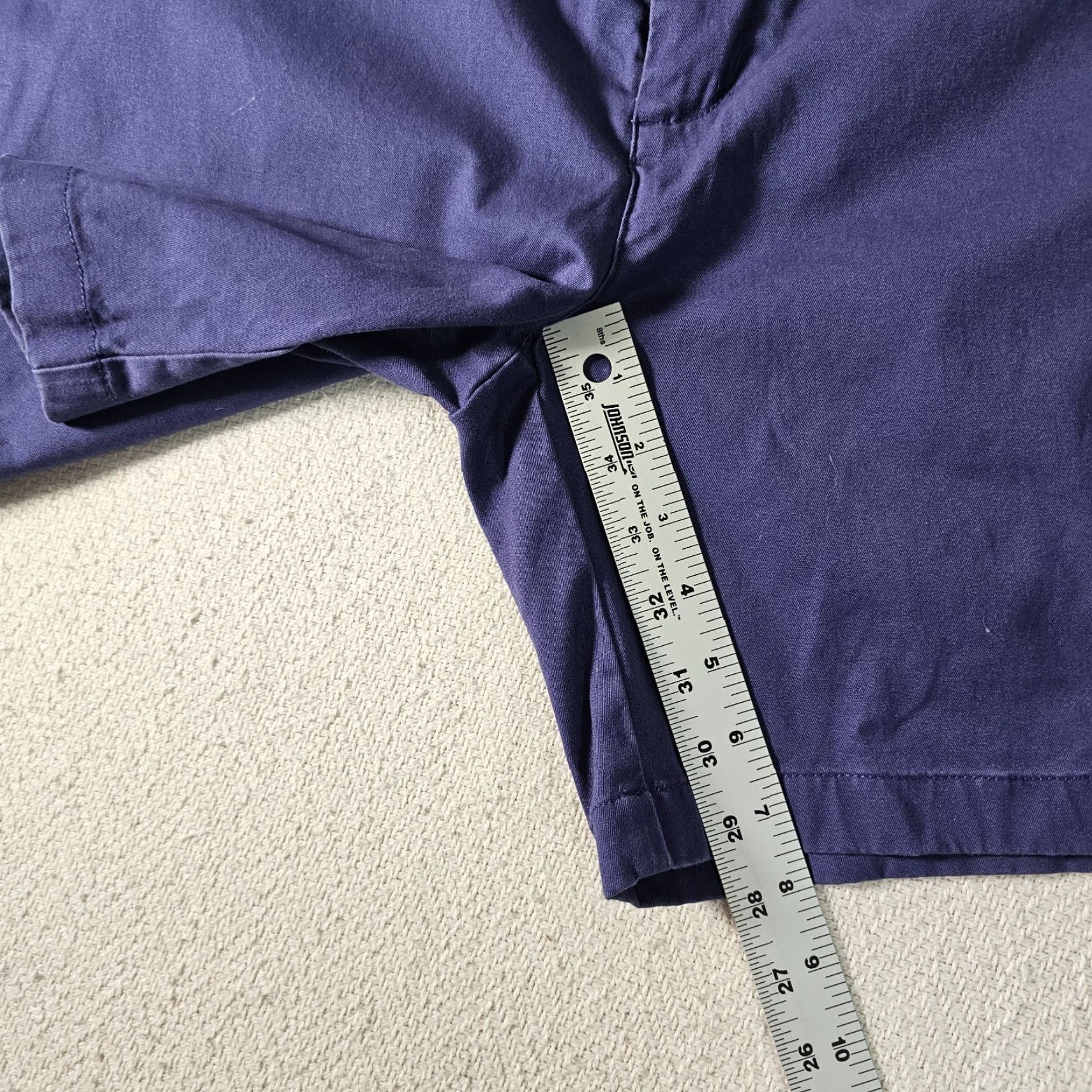 Vineyard Vines Vineyard Vines Chino Shorts Men 36 Indigo Blue Cotton Preppy Casual Regular Inseam 7" Stretch Pockets Flat Front Modern Vintage No Size US 36 / EU 52 - 5 Thumbnail