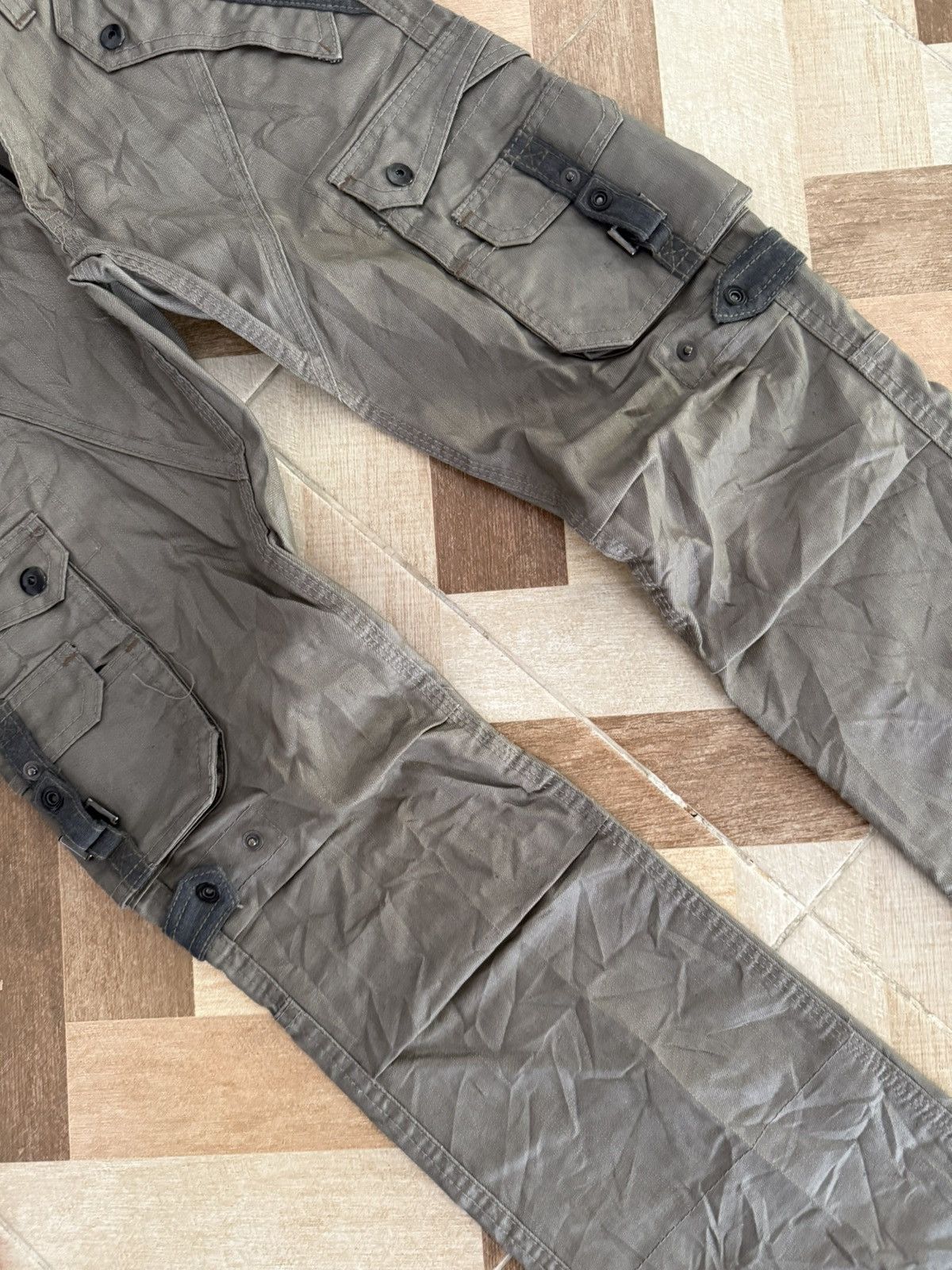 Nicole Club NICOLE CLUB FOR MEN WAX COATED BONDAGE BOOTCUT DENIM Size US 30 / EU 46 - 4 Thumbnail