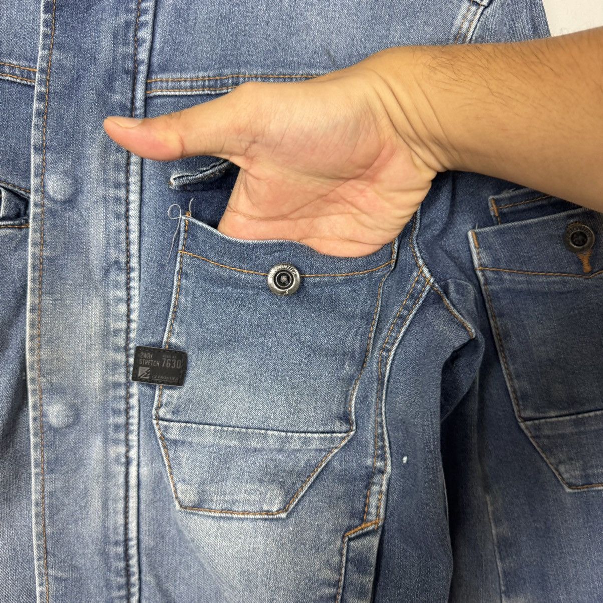 Japanese Brand 2Way Stretch Recycled From Jeans Jacket Size US S / EU 44-46 / 1 - 12 Thumbnail