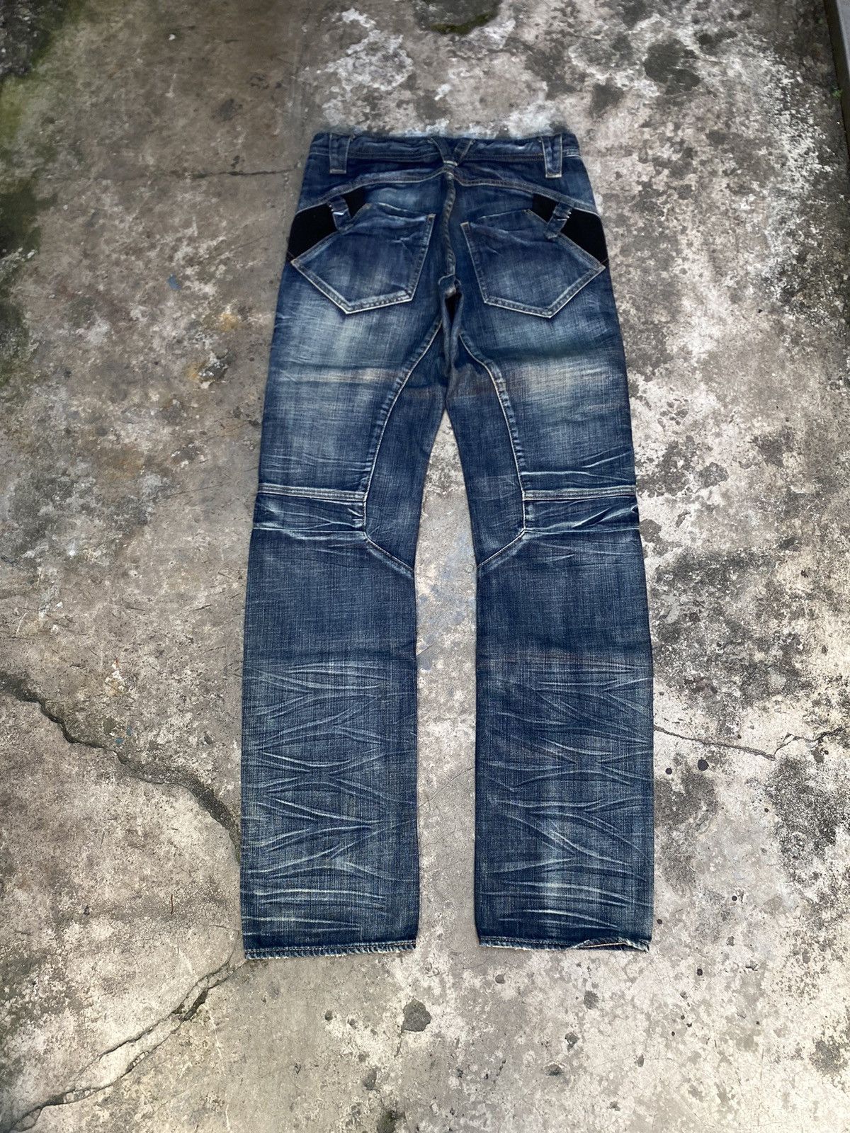 PPFM 🔥Rare Design🔥 PPFM Distressed Straight Denim Pants Size US 31 - 2 Thumbnail