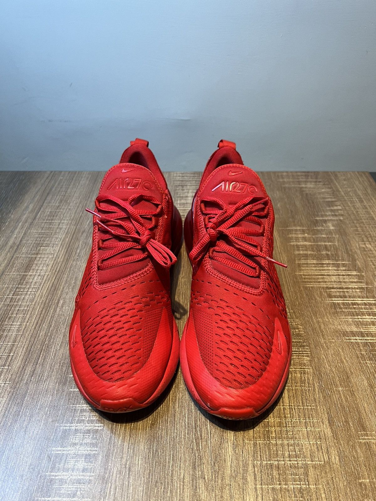 Nike Nike Air Max 270 Men's Size 11 Triple University Red Shoes Size US 11 / EU 44 - 3 Thumbnail