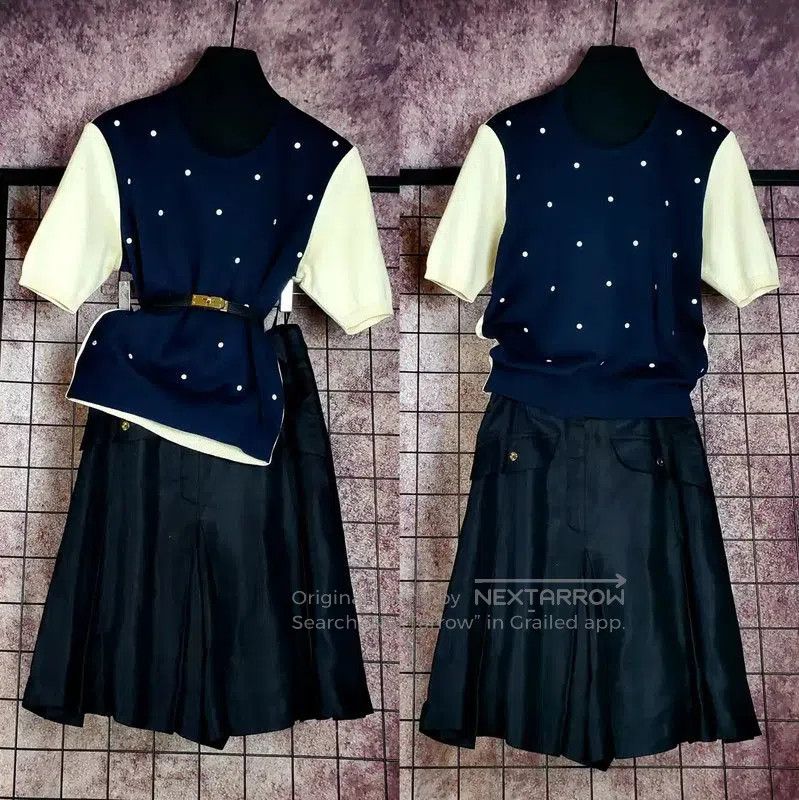 Dior Dior Polka Dot Short Sleeve Top for Women . Size M / US 6-8 / IT 42-44 - 1 Thumbnail