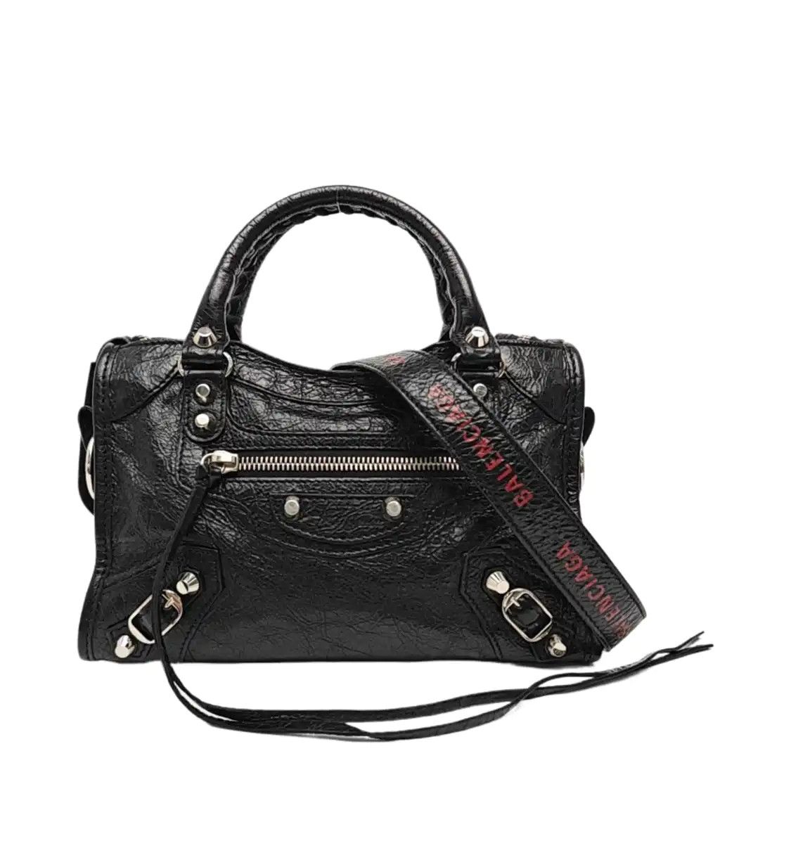 Balenciaga BALENCIAGA Classic City mini black sheepskin Motorcycle shoulder bag crossbody b Size ONE SIZE - 1 Thumbnail