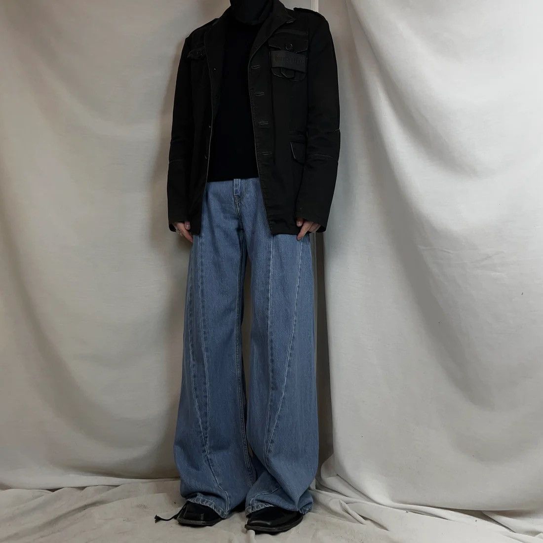 Maison Margiela Maison Margiela Wide Patchwork Jeans - SS19 Size US 31 - 2 Thumbnail