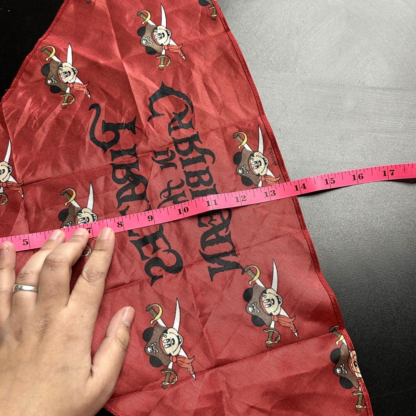 Disney Disney Cruise Line Headscarf Womens One Size Red Pirates Caribbean Mickey Mouse Size ONE SIZE - 5 Thumbnail