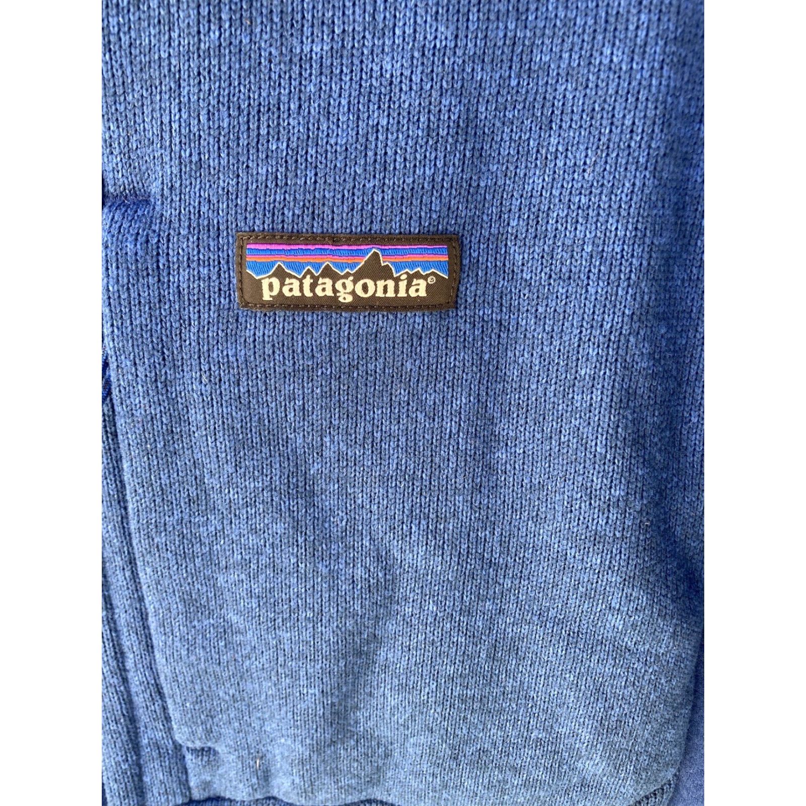 Patagonia Men's Patagonia Blue Solid Full-Zip Hoodie M Double Breast Pocket Poly Stretch Hoodie Size US M / EU 48-50 / 2 - 3 Thumbnail