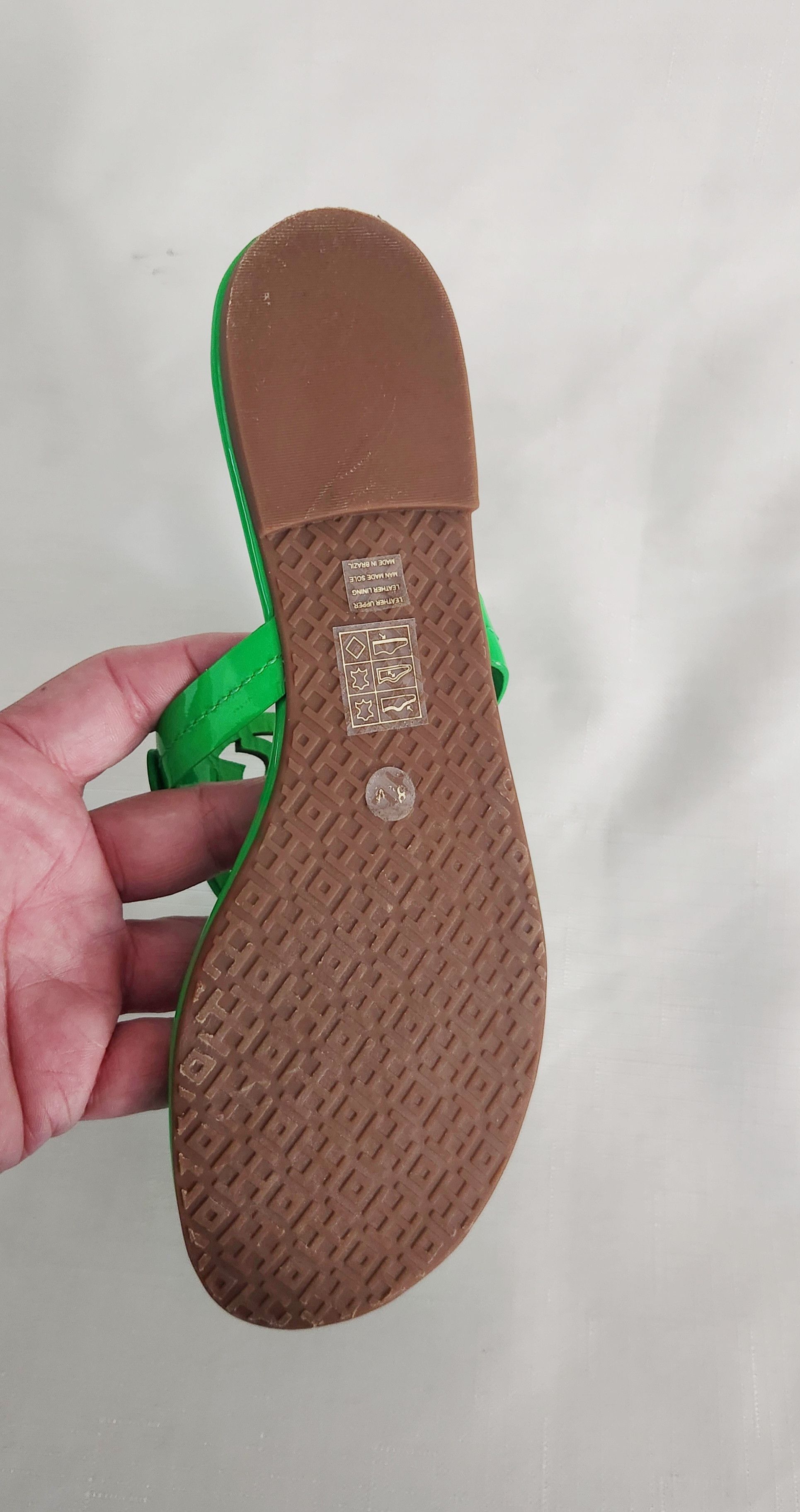 Designer × Tory Burch Tory Burch Miller Sandals Rare Fluo green Patent leather 8.5 Size US 8.5 / IT 38.5 - 12 Thumbnail