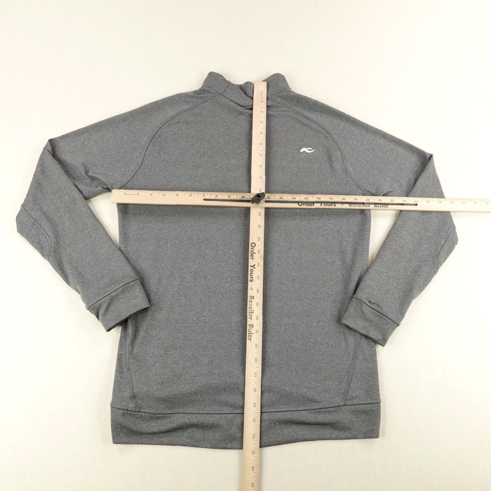KJUS KJUS Mens Medium Gray 1/2 Zip Pullover Knit Lightweight Performance Sweater Golf Mock Neck Activewear Casual Workwear Shoes? Size US M / EU 48-50 / 2 - 6 Thumbnail