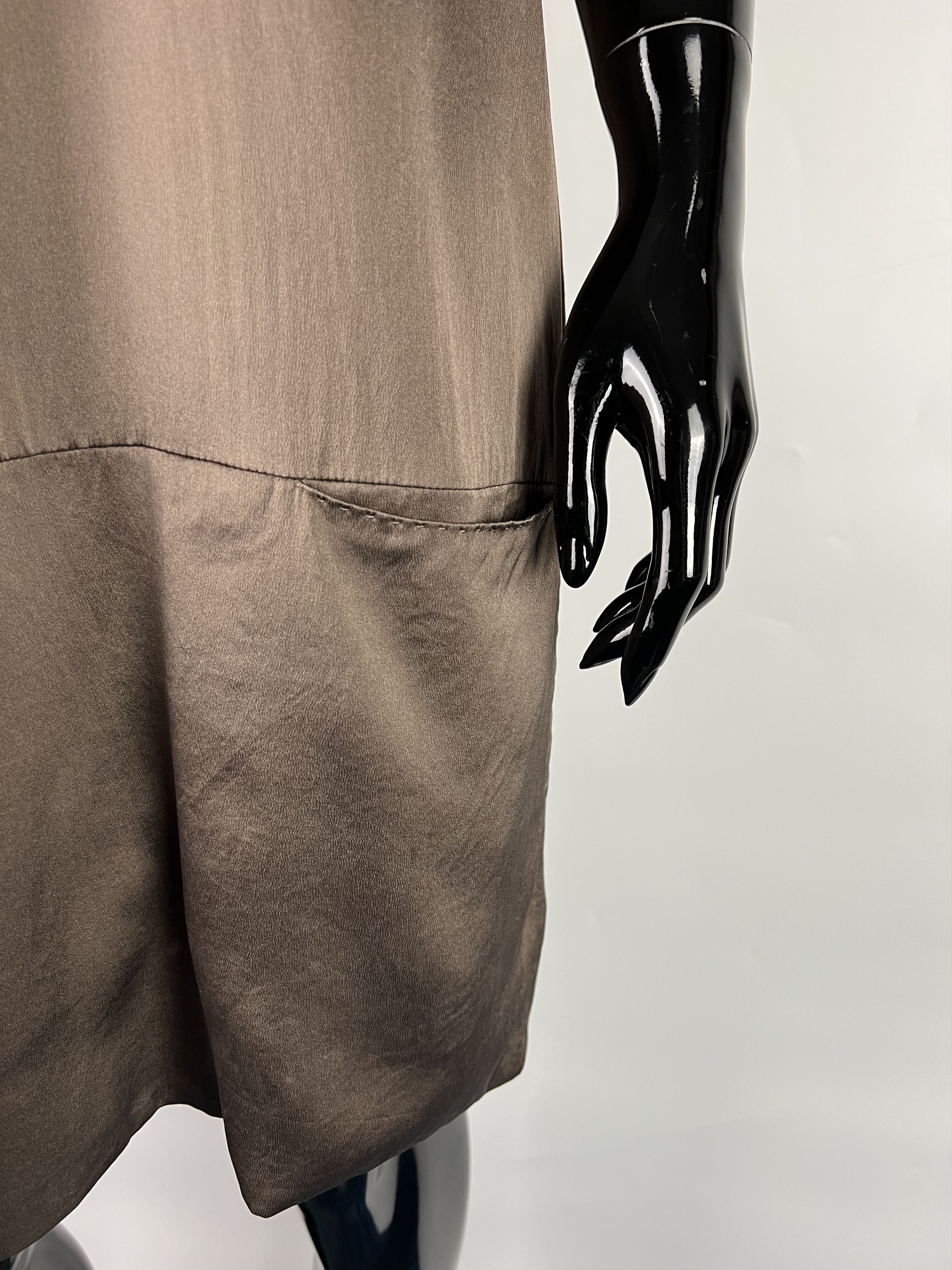 Brunello Cucinelli Brunello Cucinelli Sleeveless Silk Dress Size L/XL Size L / US 10 / IT 46 - 12 Thumbnail