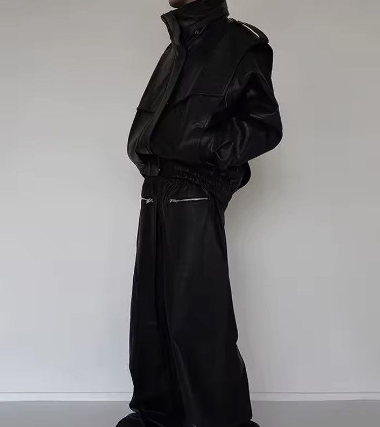 Japanese Brand 🏍️ Premium Black PU Leather Biker Jacket – Moto Core 2026 Size US L / EU 52-54 / 3 - 3 Thumbnail