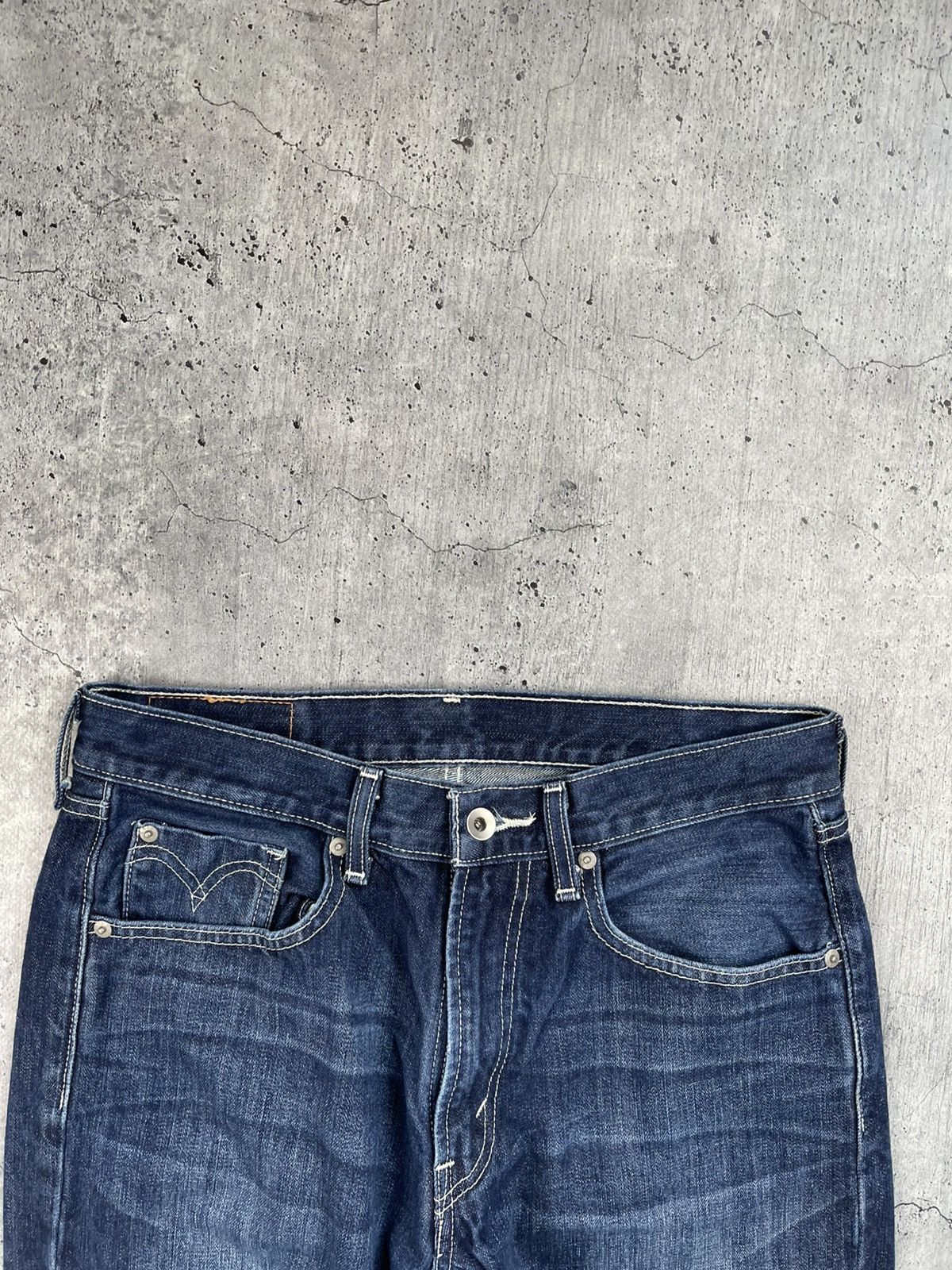 Jean × Levi's × Vintage Y2k Denim Levis 506 Jeans Vintage Y2k Man Baggy Dark Blue Size US 32 / EU 48 - 5 Thumbnail