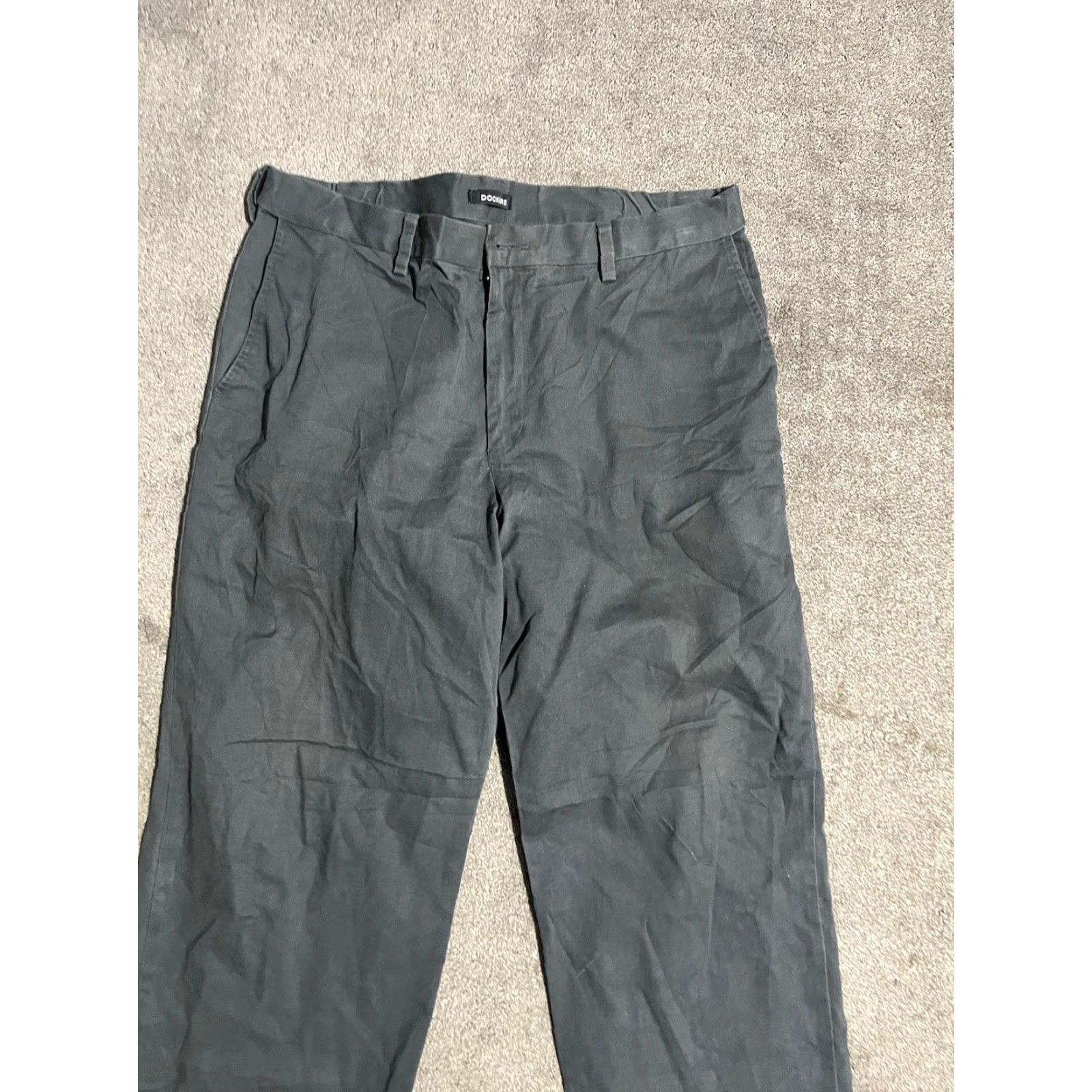 Dockers DOCKERS Pants Classic Fit Flat Front Chinos Gray 38x32 Regular Men Size US 38 / EU 54 - 2 Thumbnail